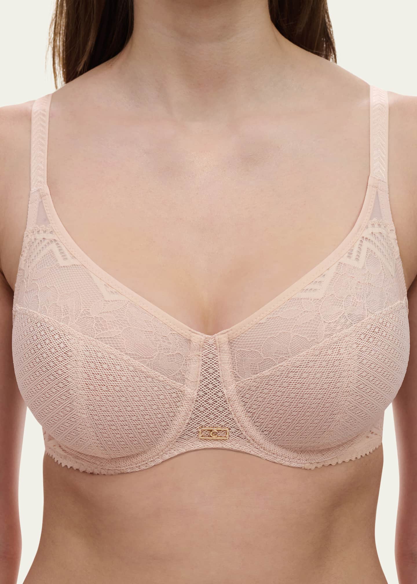 Chantelle Underwire Three-Part Lace Bra Image 4 of 4