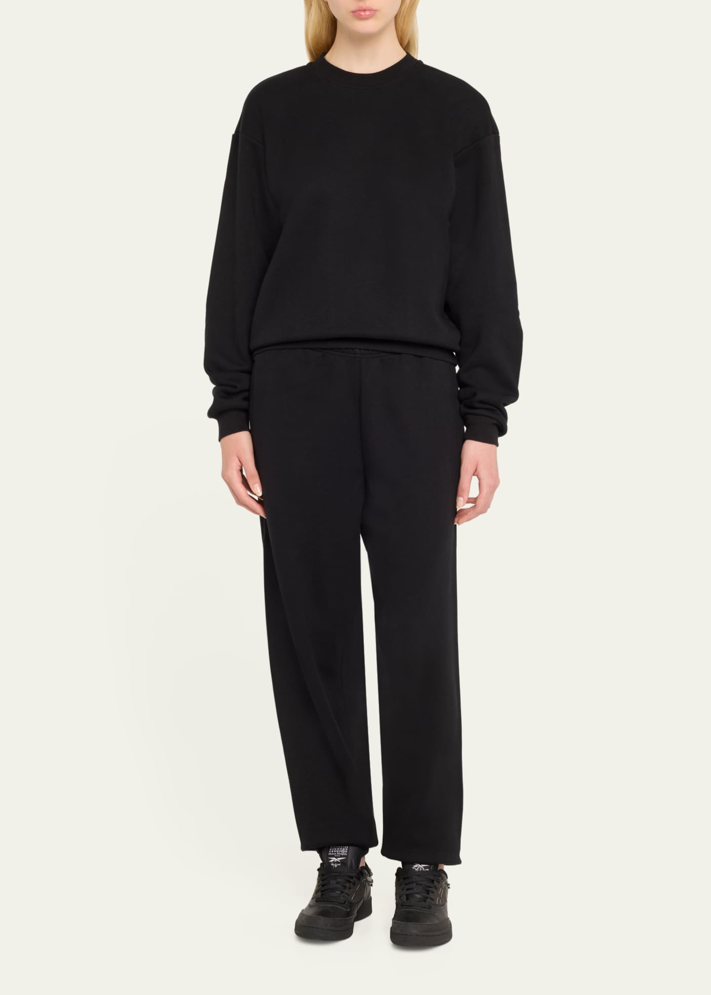 SKIMS Cotton Fleece Crewneck Pullover Image 2 of 5