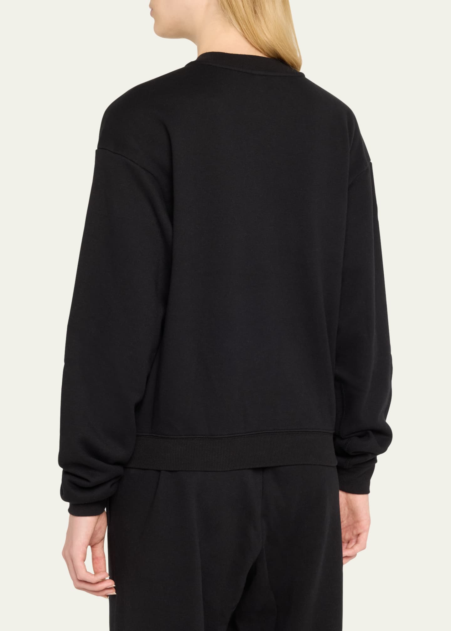 SKIMS Cotton Fleece Crewneck Pullover Image 3 of 5