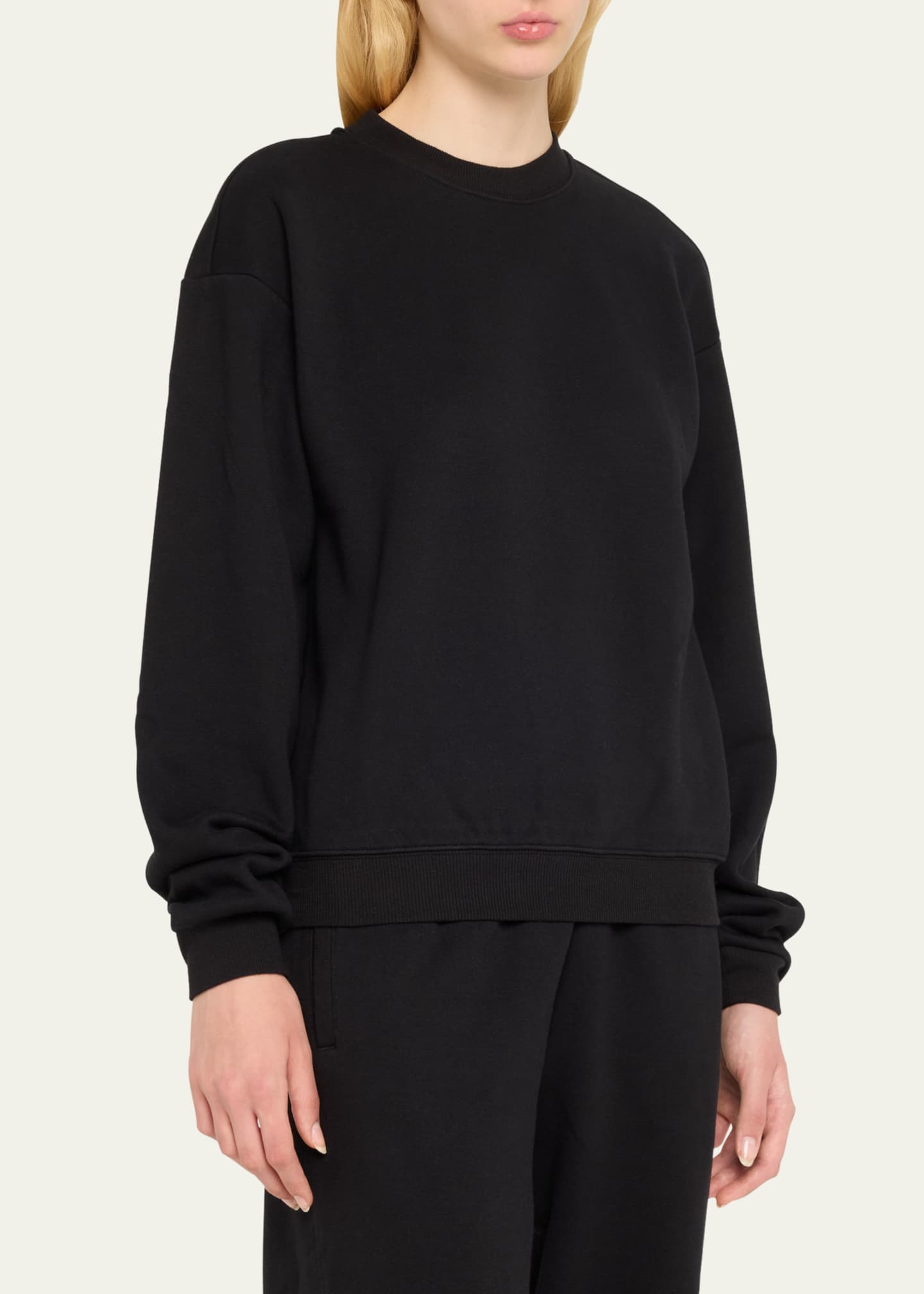 SKIMS Cotton Fleece Crewneck Pullover Image 4 of 5