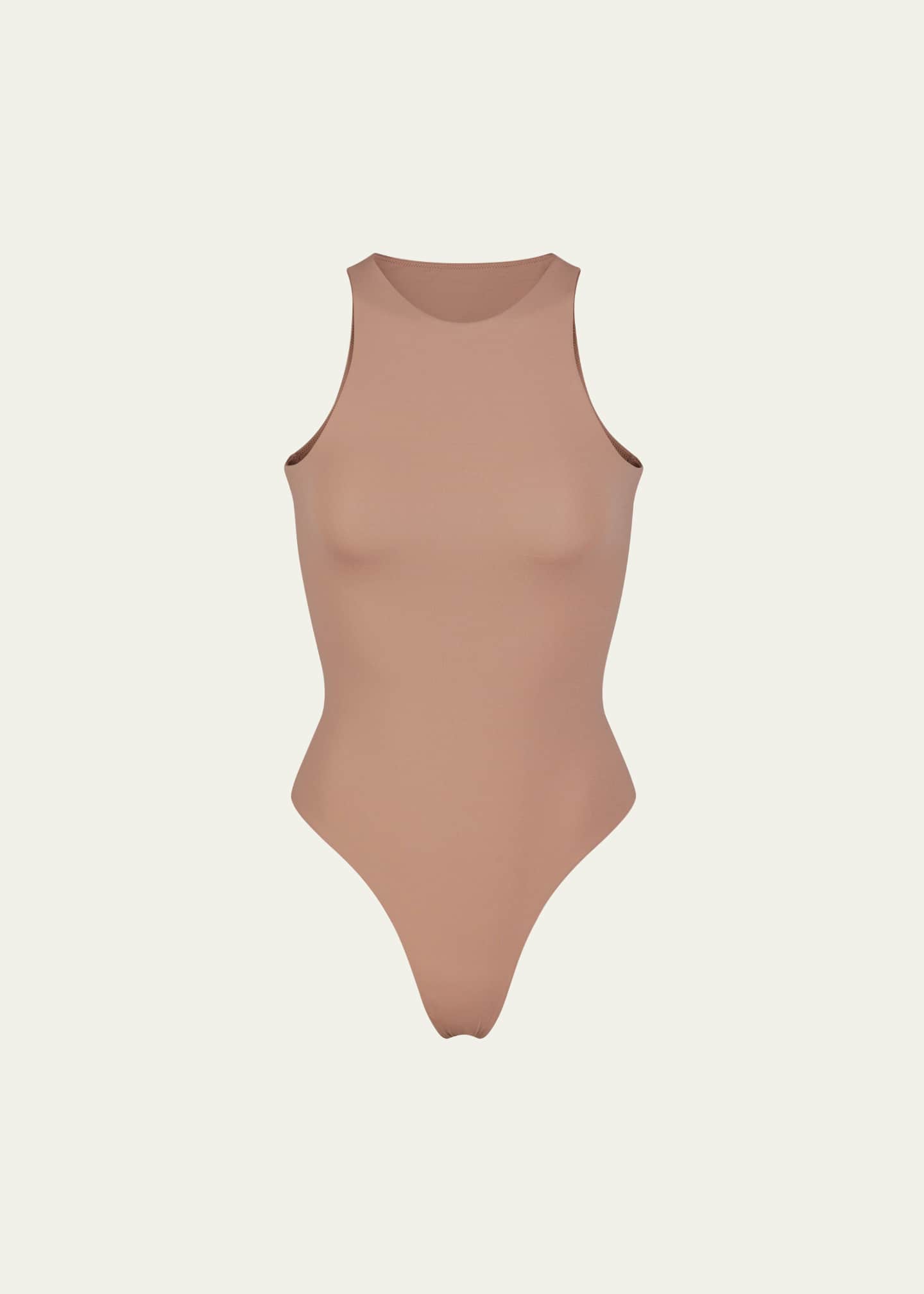 SKIMS Fits Everybody High-Neck Thong Bodysuit Image 1 of 4