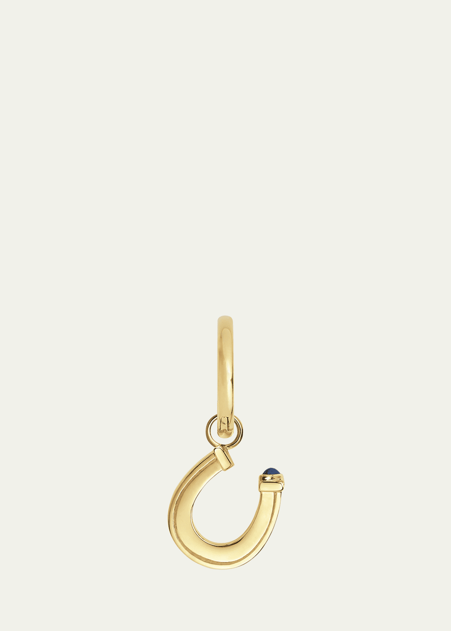 Marie Lichtenberg 18K Yellow Gold Horseshoe Baby Charm Earring, Single Image 3 of 4