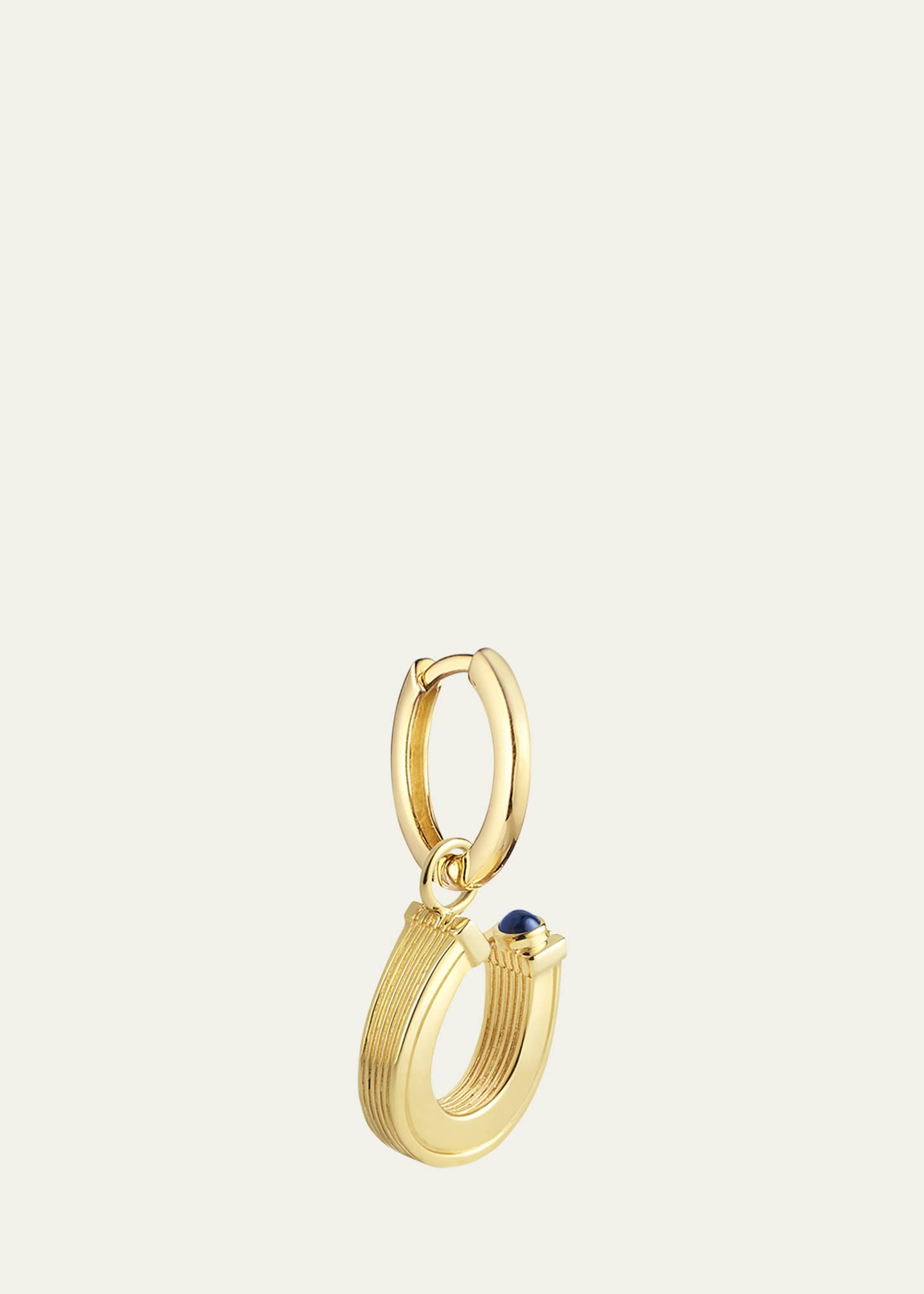 Marie Lichtenberg 18K Yellow Gold Horseshoe Baby Charm Earring, Single Image 1 of 4