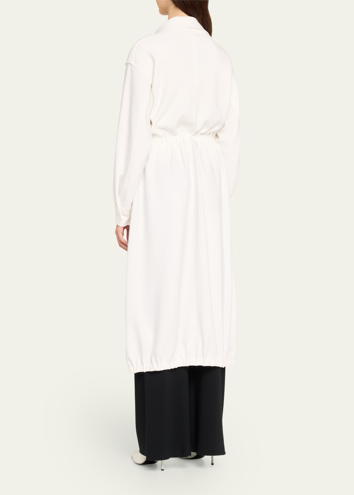Norma Kamali Bonded Turtle Cargo Coat Image 3 of 5