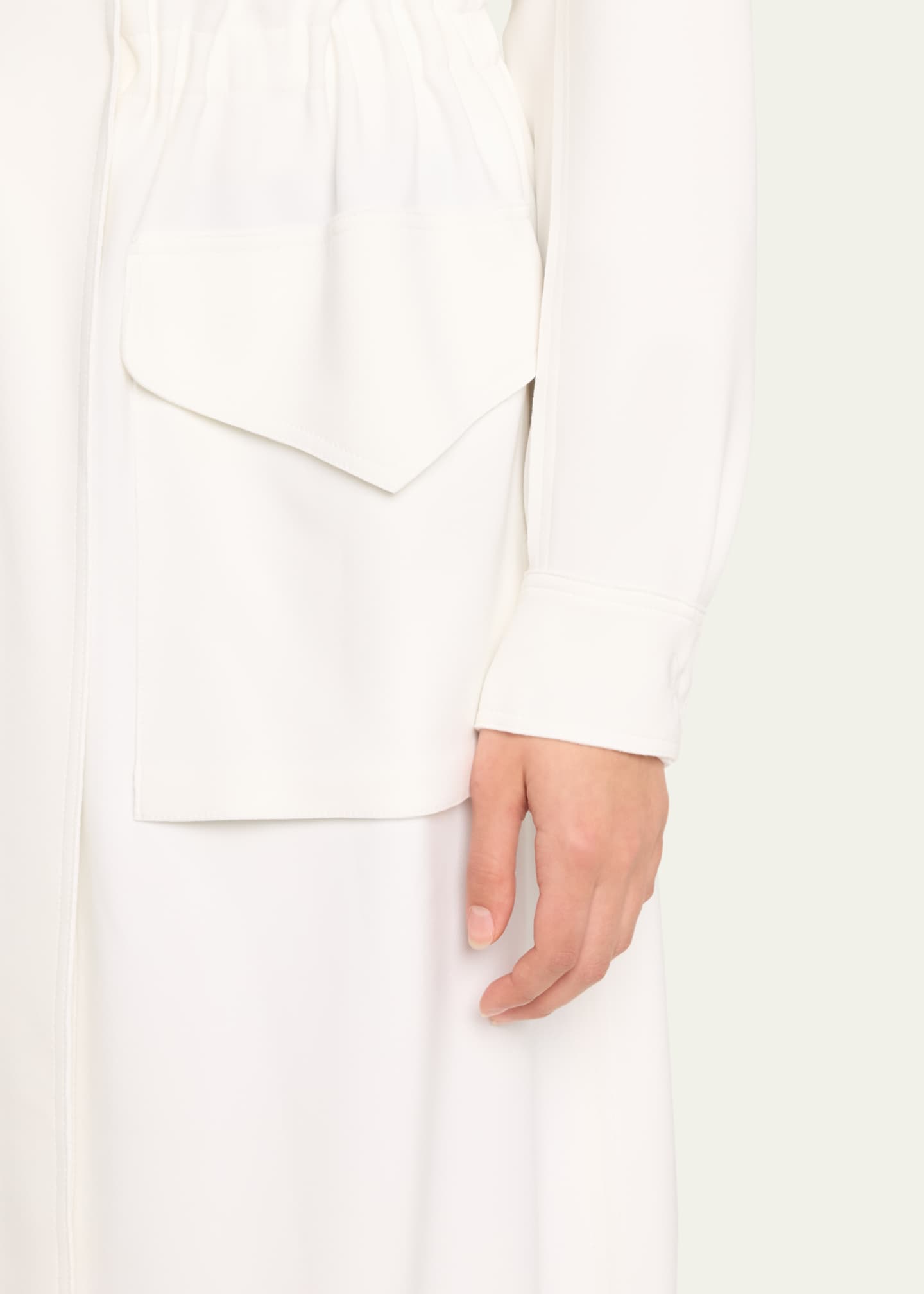 Norma Kamali Bonded Turtle Cargo Coat Image 5 of 5