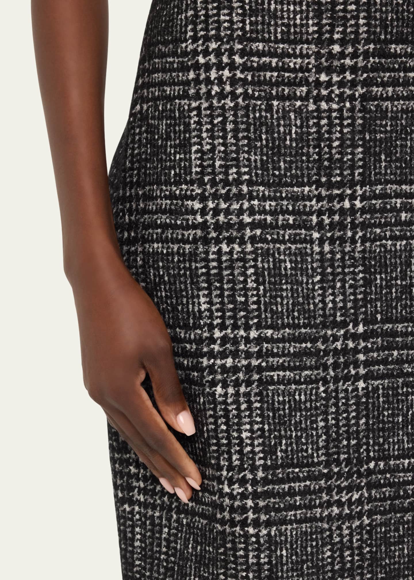 Michael Kors Collection Strapless Houndstooth Sheath Dress