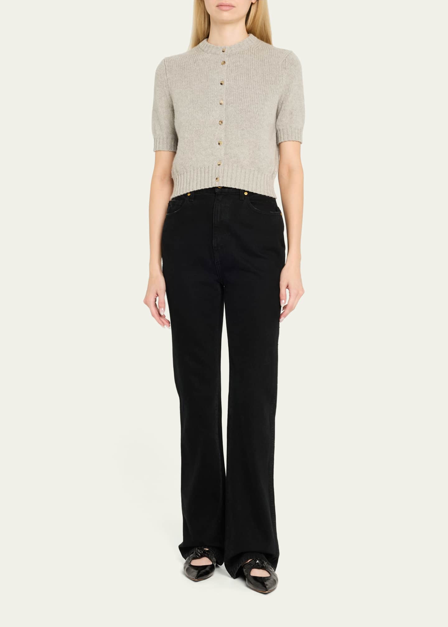 Khaite Nora Cashmere Knit Cardigan Image 2 of 5