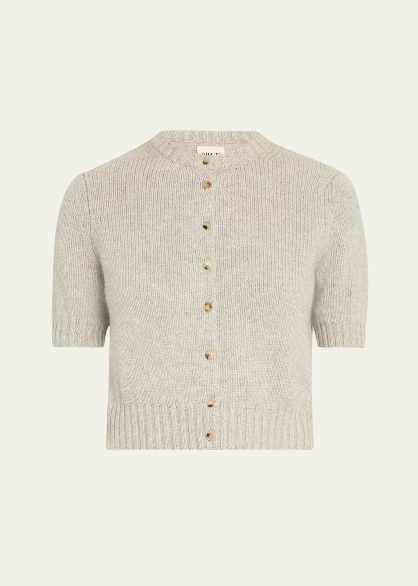 Khaite Nora Cashmere Knit Cardigan Image 1 of 5