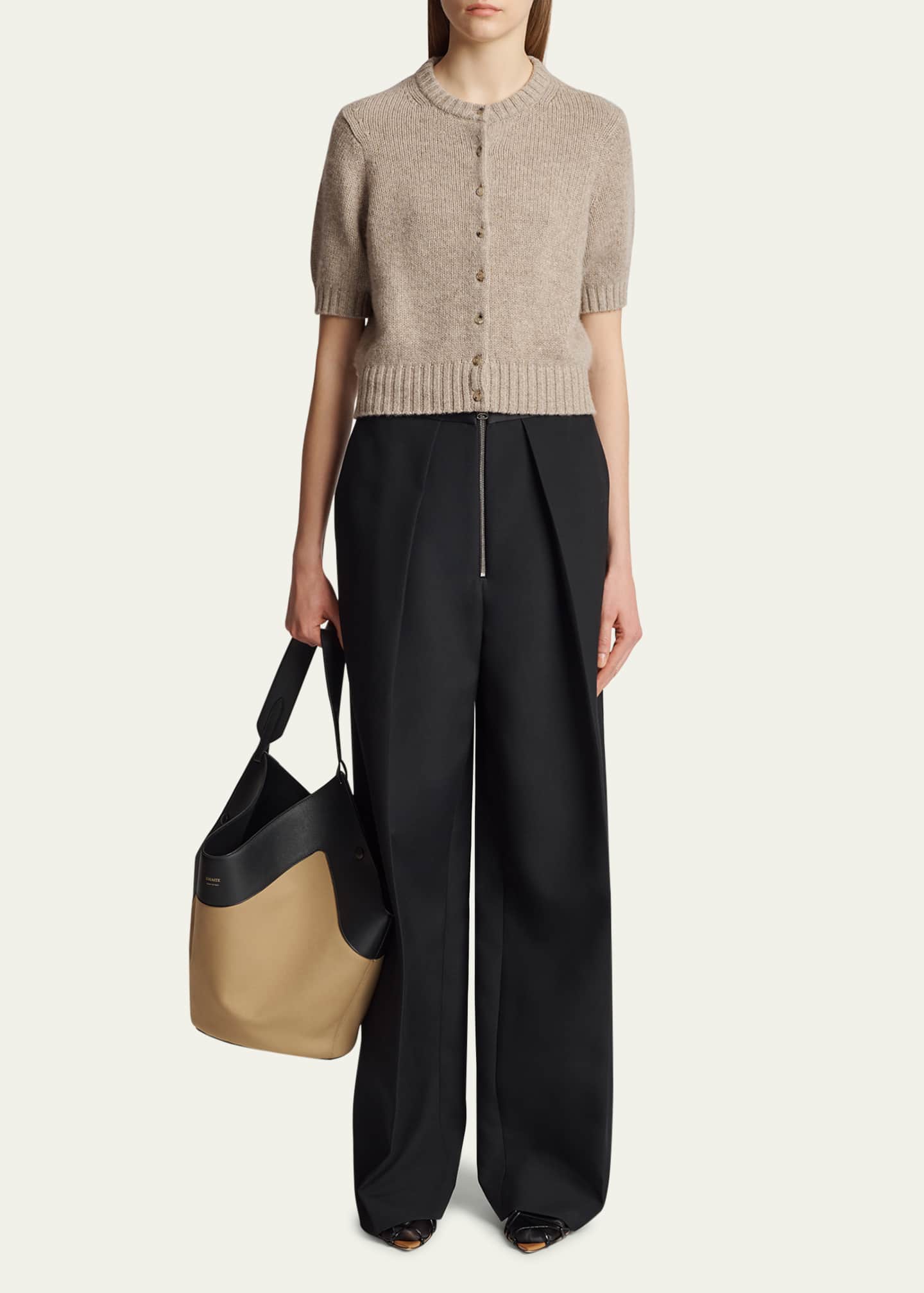 Khaite Nora Cashmere Knit Cardigan Image 2 of 5