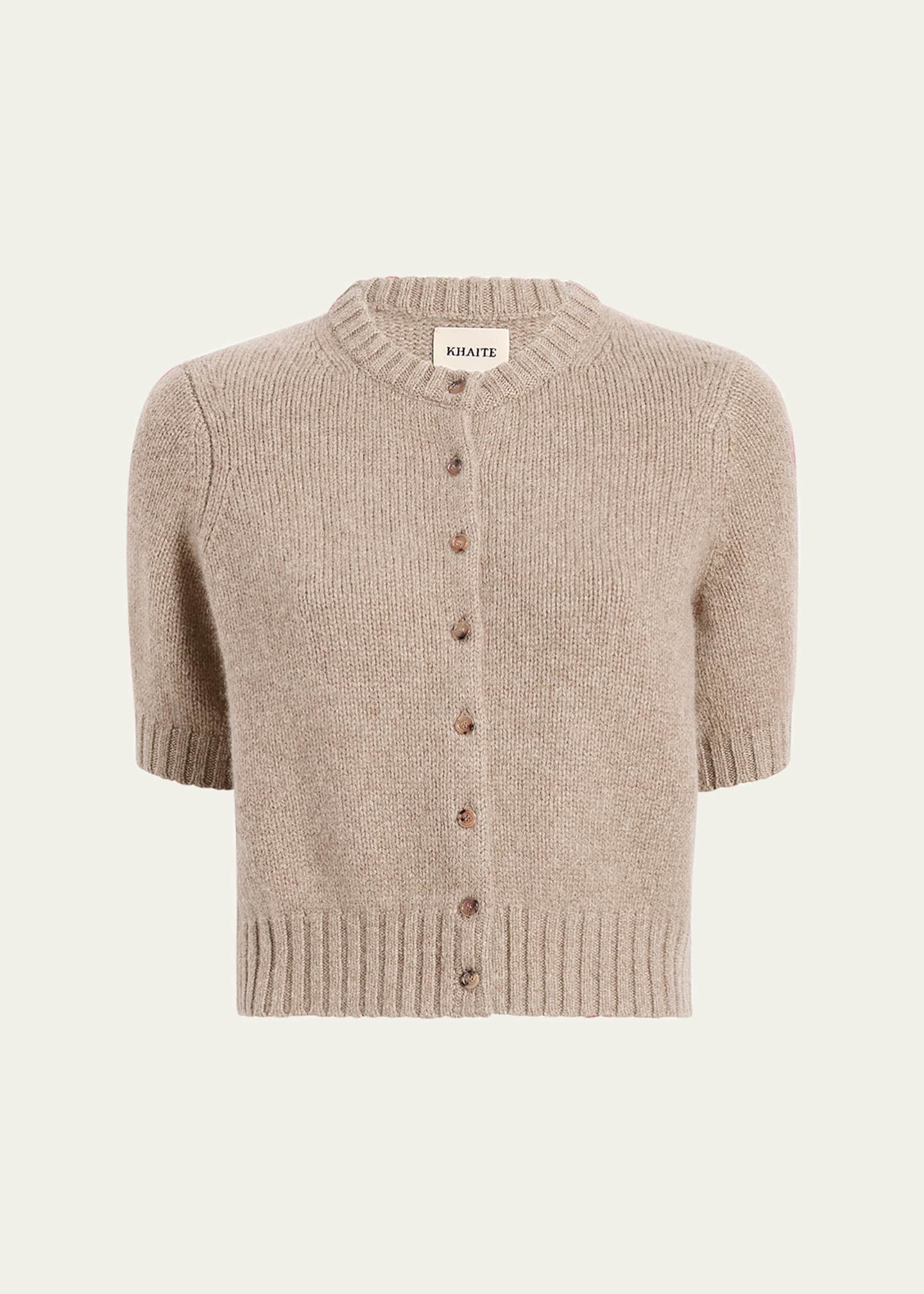 Khaite Nora Cashmere Knit Cardigan Image 1 of 5