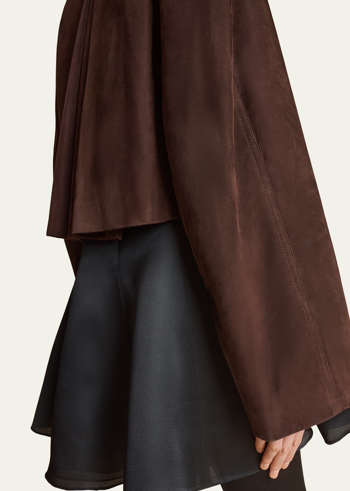 Khaite Garothy Suede Cropped Jacket Image 5 of 5
