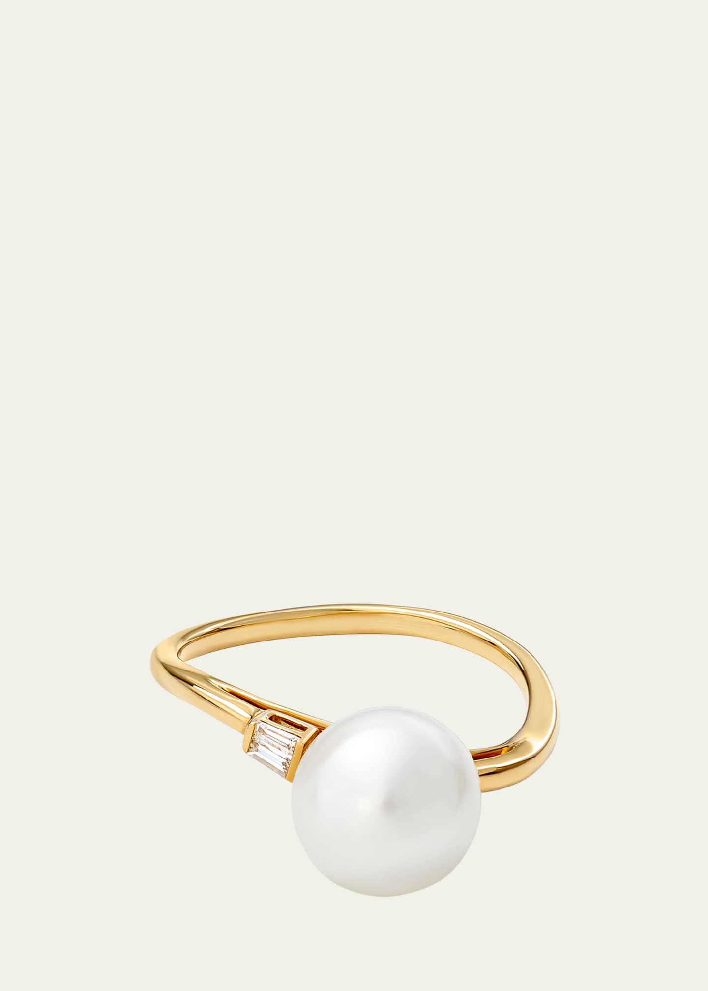 ATLAS LOVE 18K Yellow Gold Pacifica Double Wrap Center Multi Pearl Beaded Ring Image 1 of 2
