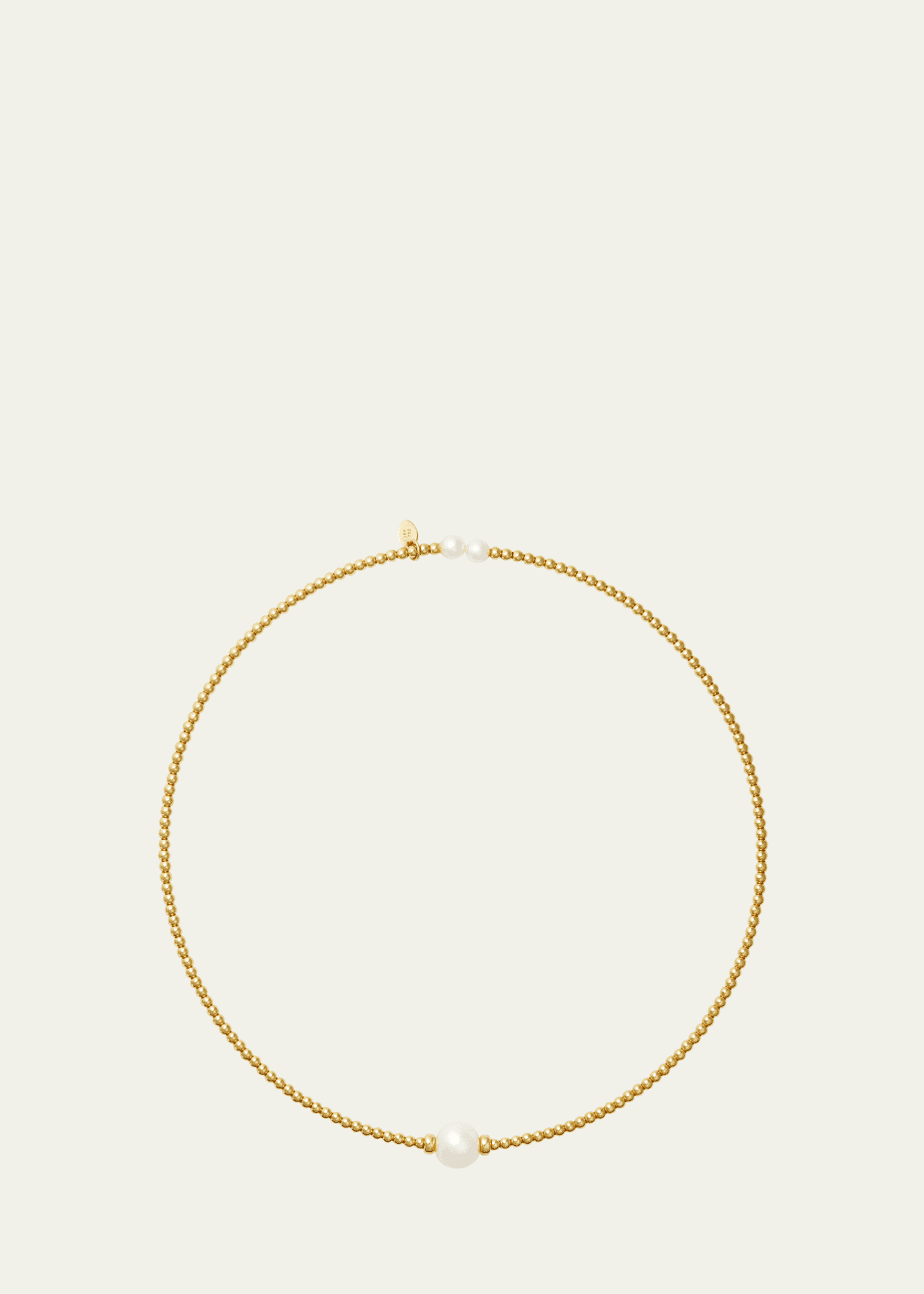 ATLAS LOVE Sorrentine South Sea Center Pearl 18K Yellow Gold Prism Necklace