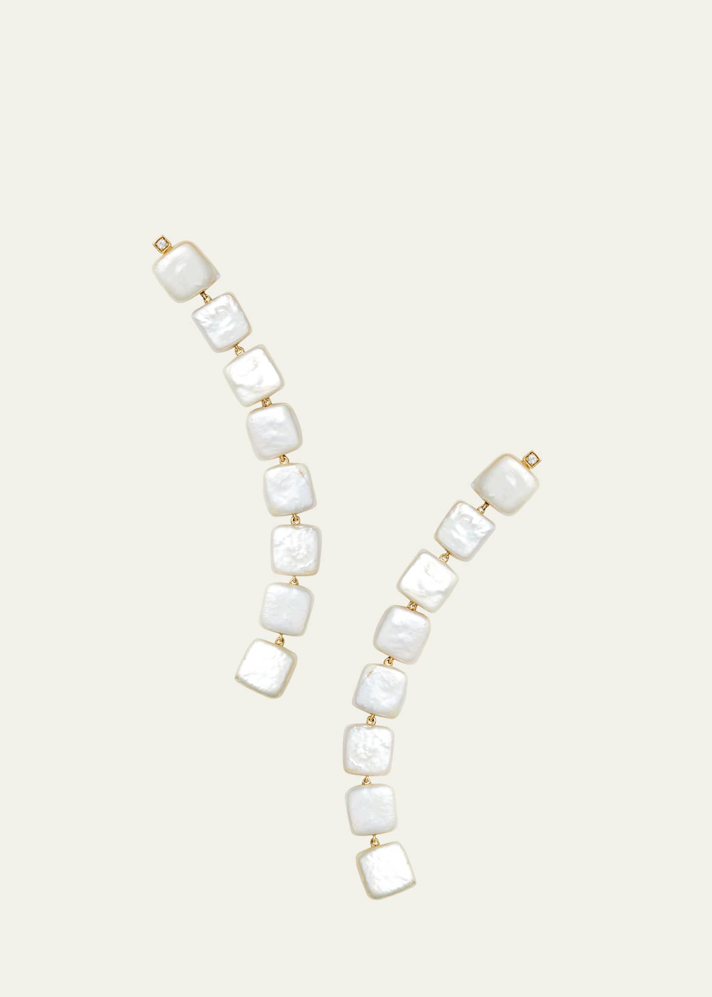 ATLAS LOVE Cove Quadra Pearl Drop Earrings Image 1 of 2