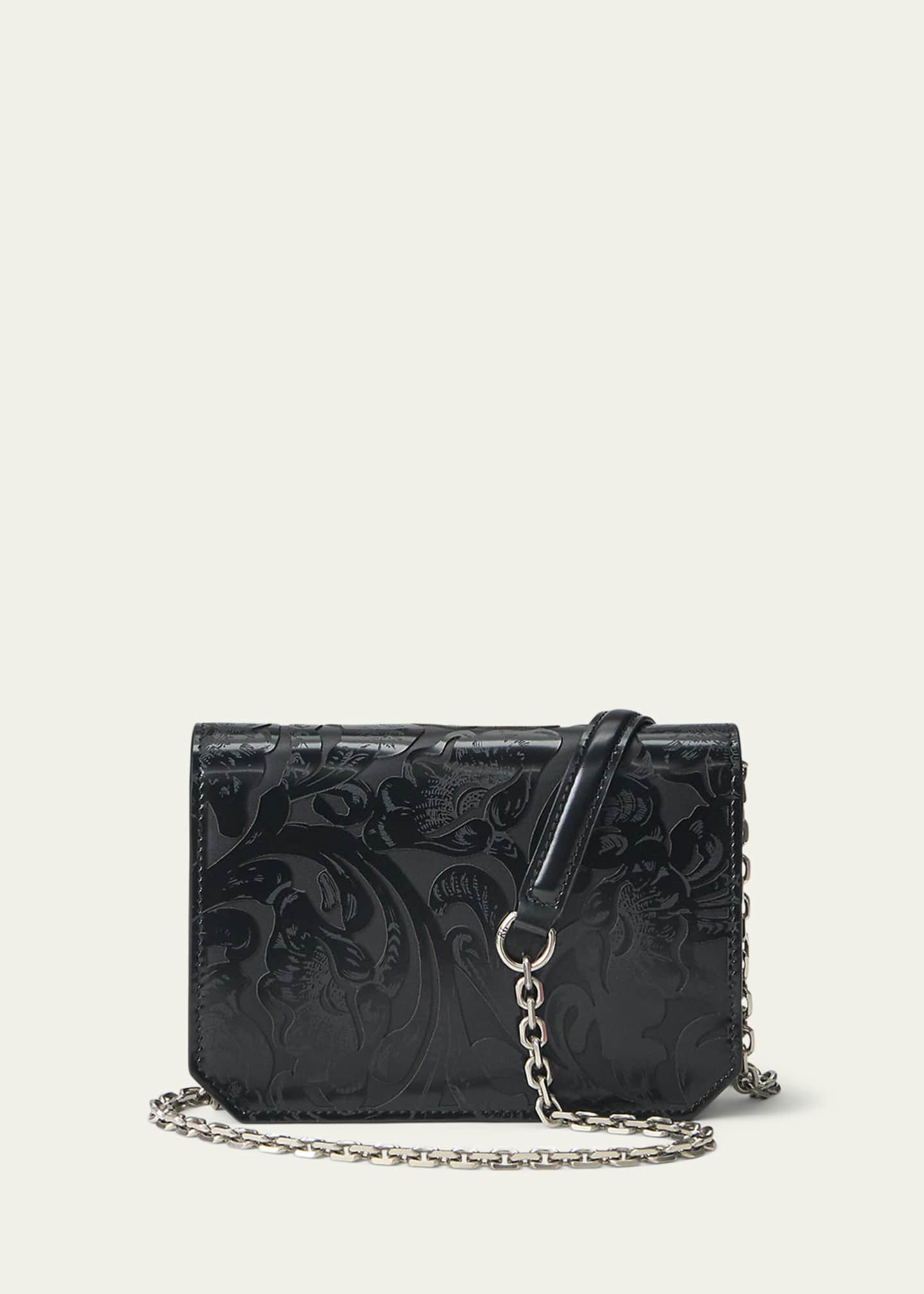 Ralph Lauren Collection RL 888 Tooled Mini Crossbody Chain Bag
