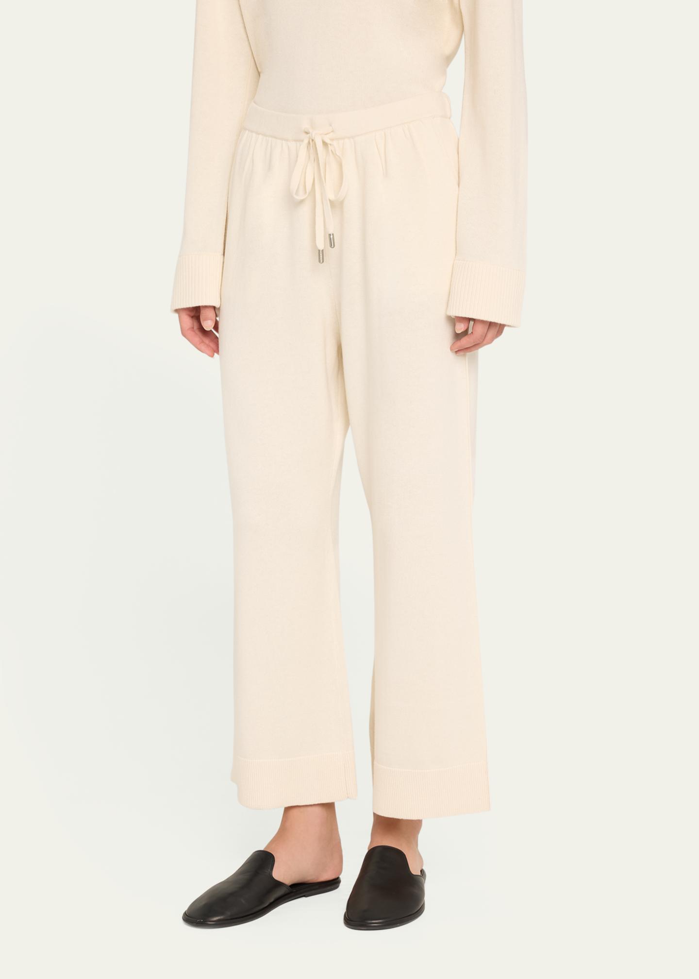 Simkhai Lennox Cotton Straight Leg Pant in Buttercream