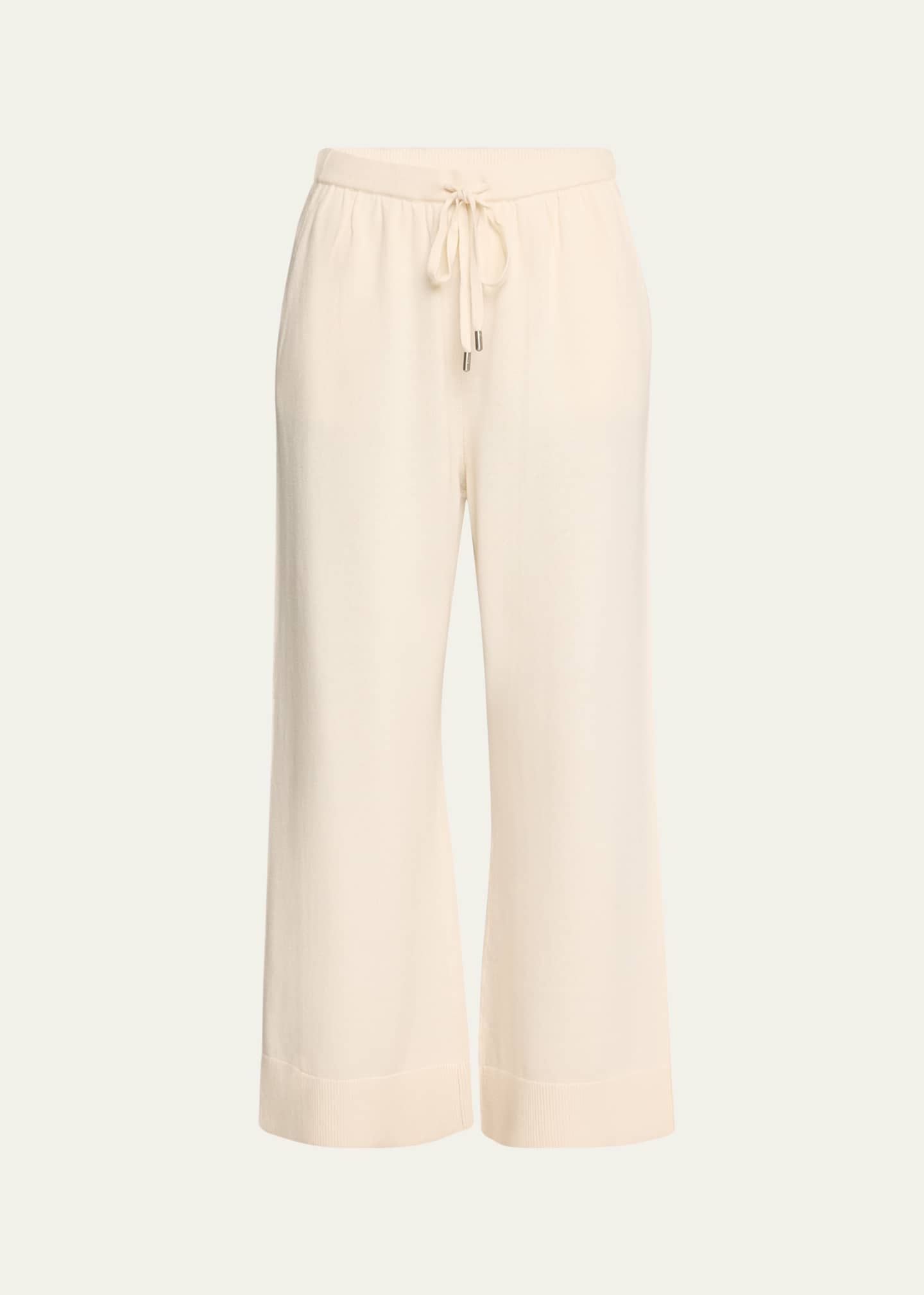 SIMKHAI Celine Cotton and Cashmere Wide Leg Pants