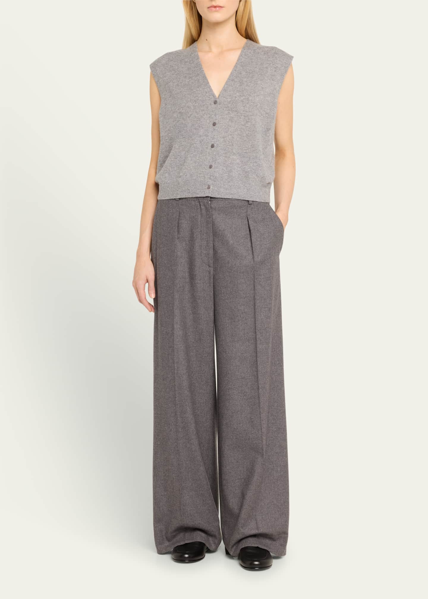 SIMKHAI Rozzi Cashmere Sweater Vest Image 2 of 5