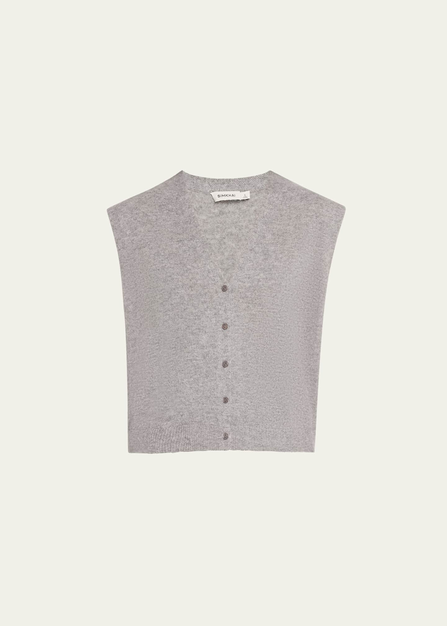 SIMKHAI Rozzi Cashmere Sweater Vest Image 1 of 5