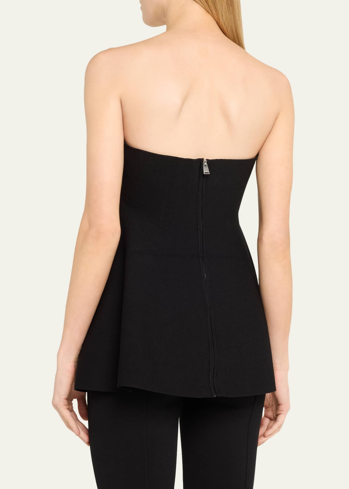 SIMKHAI Ioanna Strapless Peplum Top Image 3 of 5