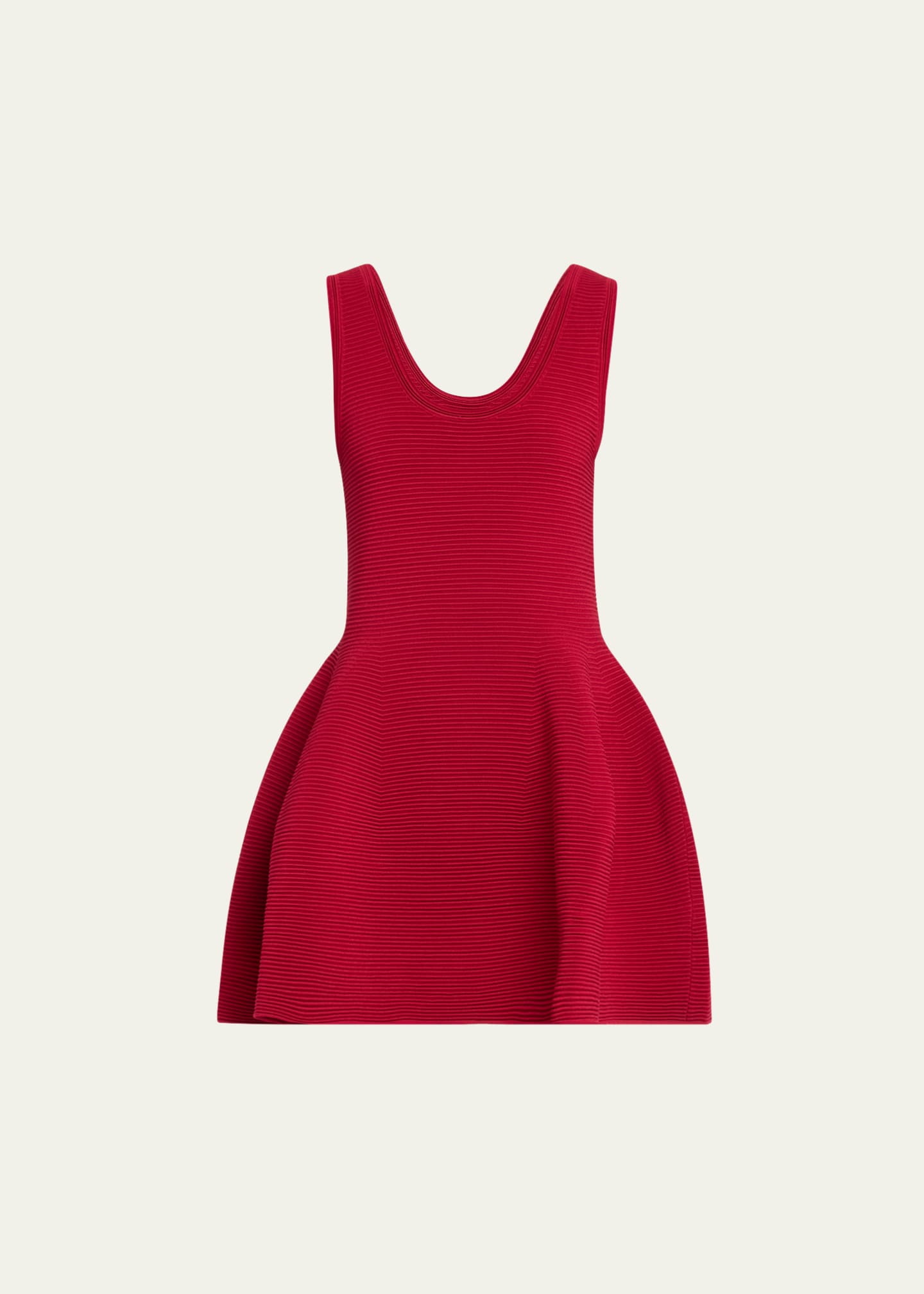 SIMKHAI Larina Scoop-Neck Sleeveless Fit & Flare Mini Dress Image 1 of 5