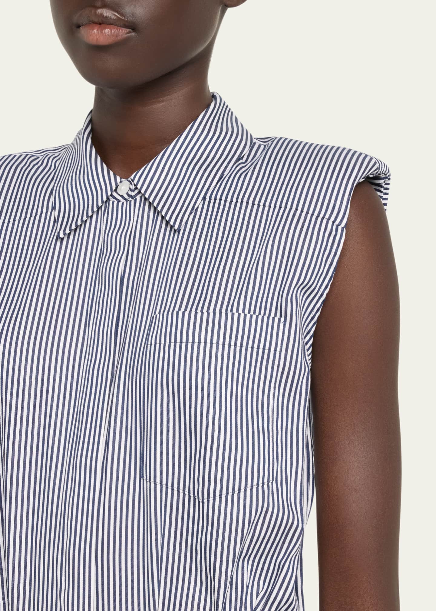 SIMKHAI Graham Shirting Combo Mini Dress Image 5 of 5