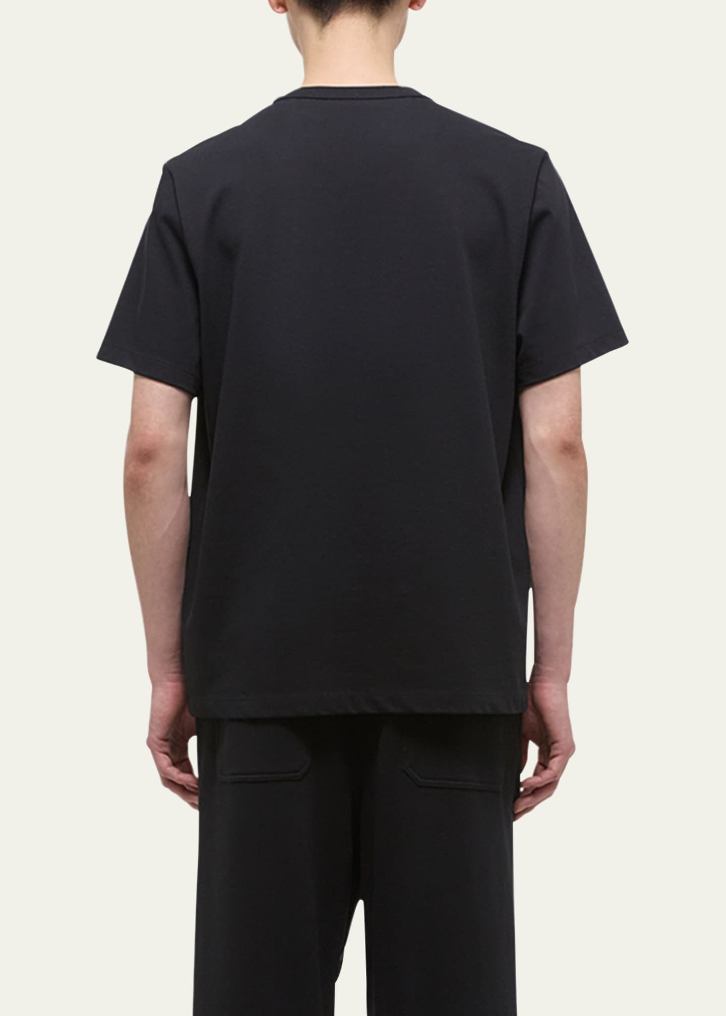 Helmut lang zip crew neck tee top