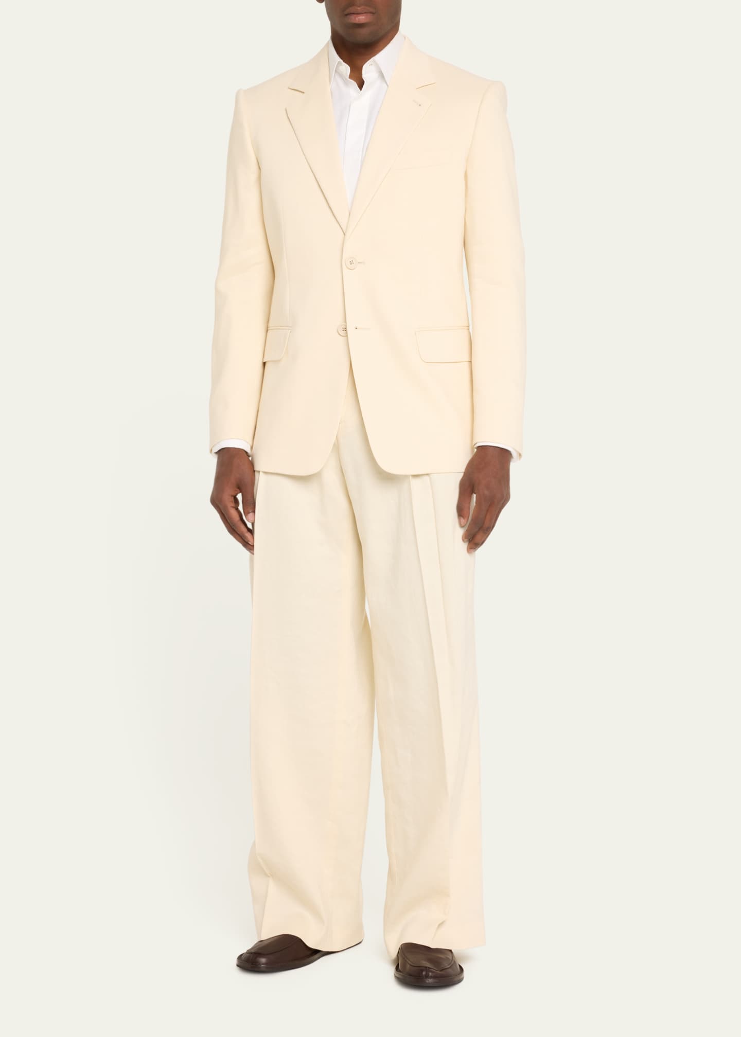 Helmut Lang Men's Double-Pleated Pants