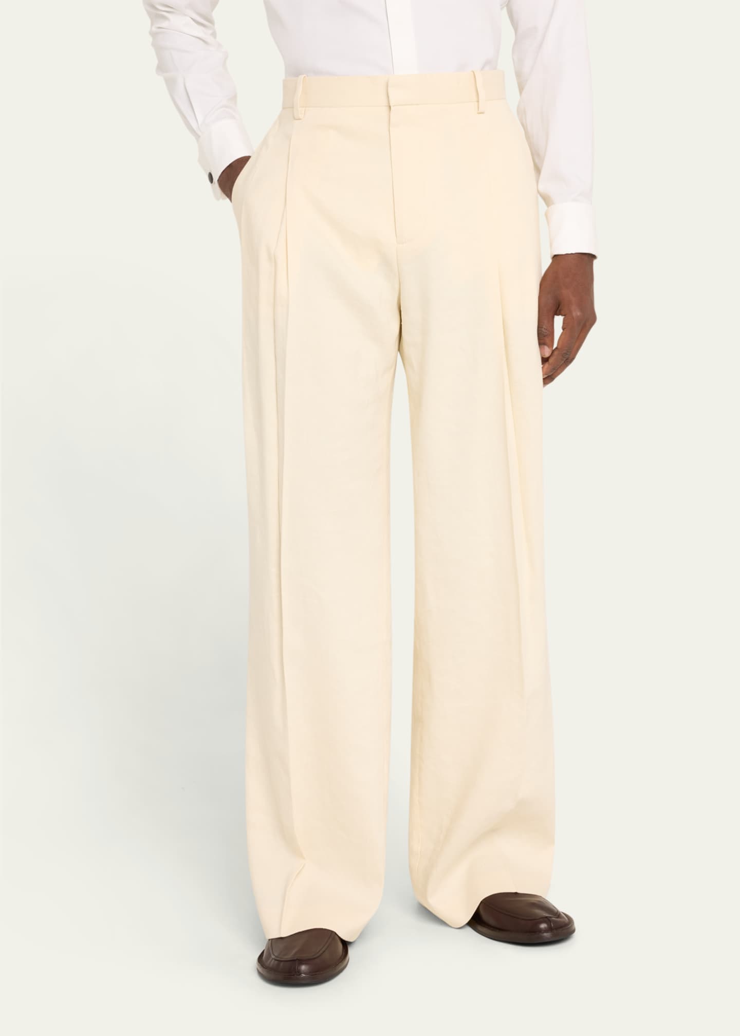 Helmut Lang Men's Double-Pleated Pants