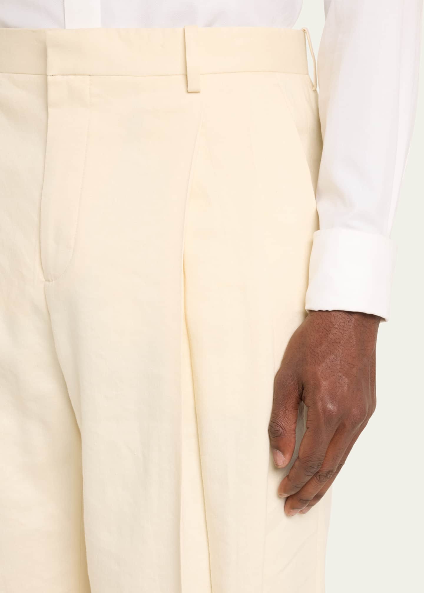 Helmut Lang Men's Double-Pleated Pants