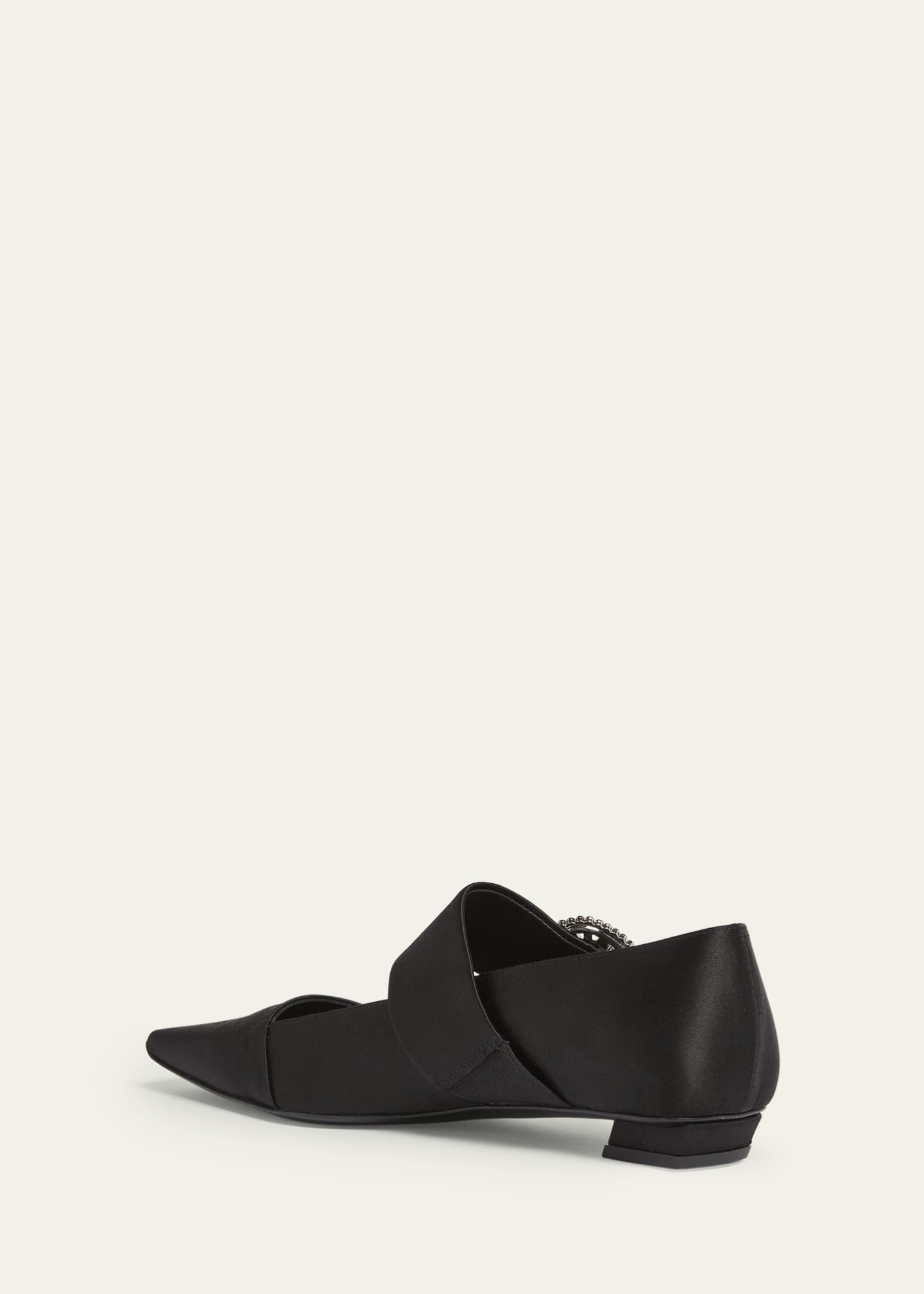 Roger Vivier Belle Vivier Satin Mary Jane Pumps Image 2 of 3