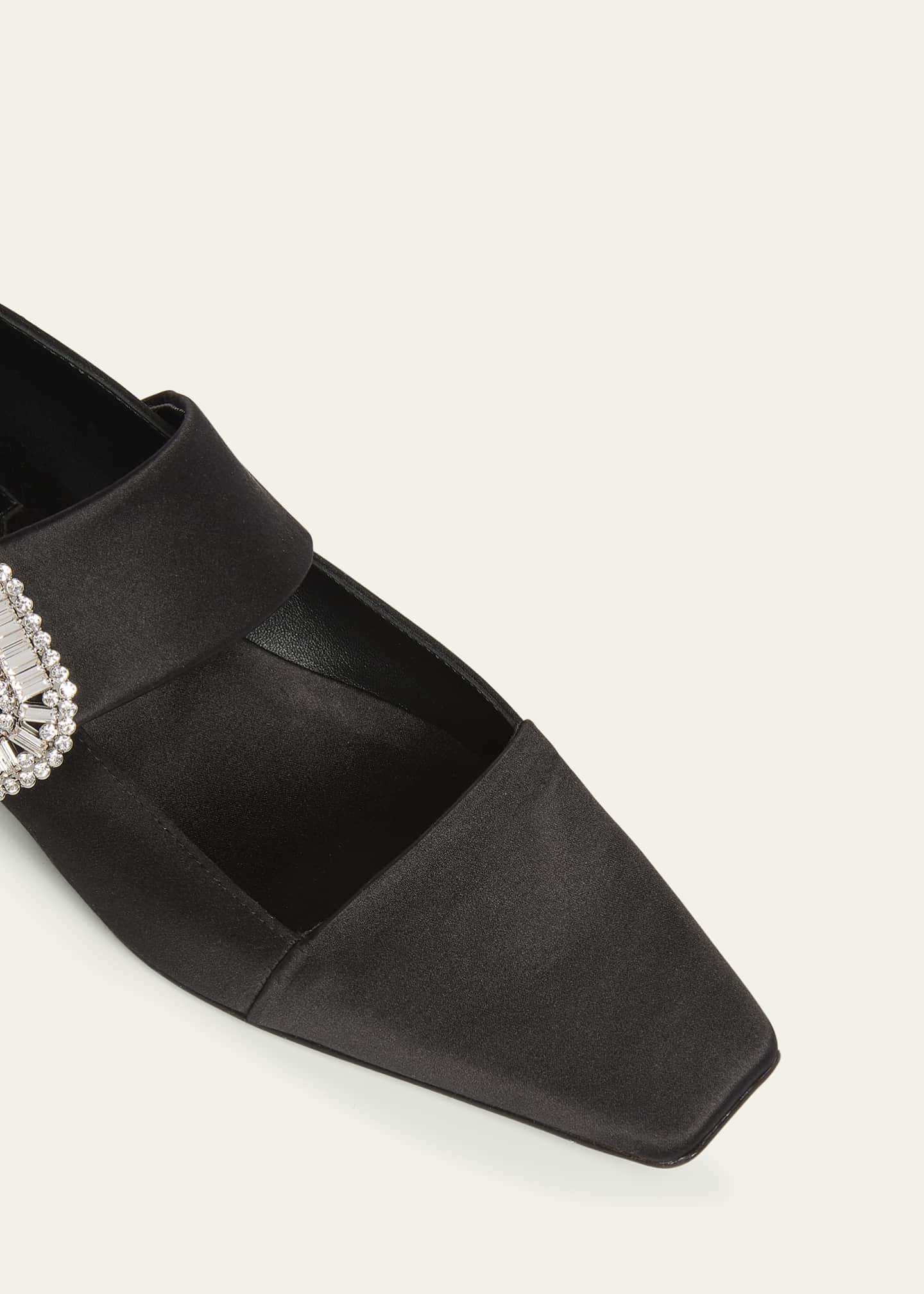Roger Vivier Belle Vivier Satin Mary Jane Pumps Image 3 of 3