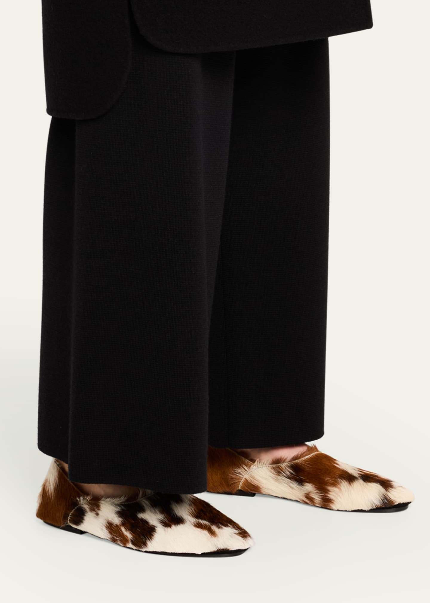 Jil Sander Calf Hair Slipper Loafers Image 2 of 6