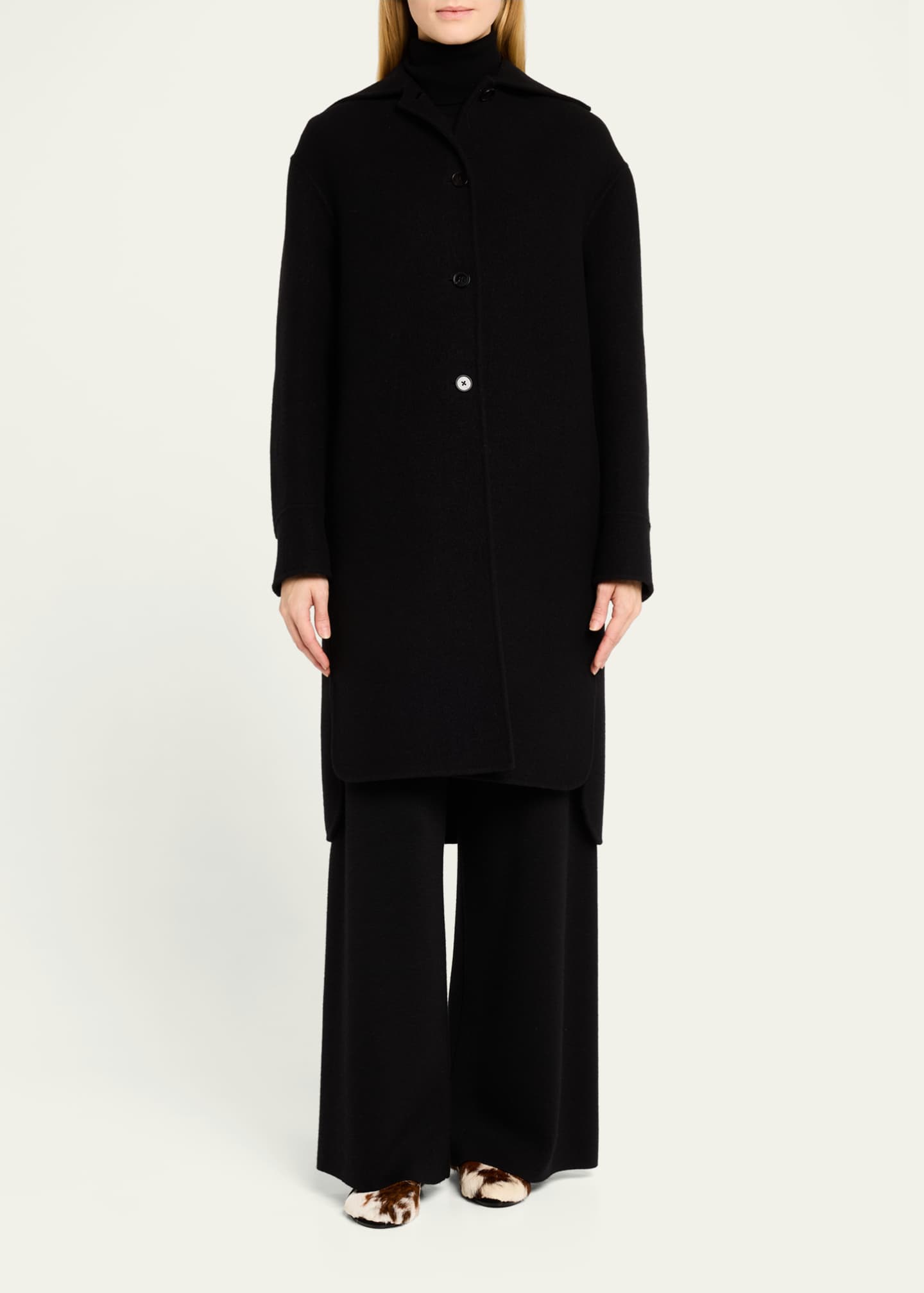 Jil Sander Calf Hair Slipper Loafers Image 3 of 6