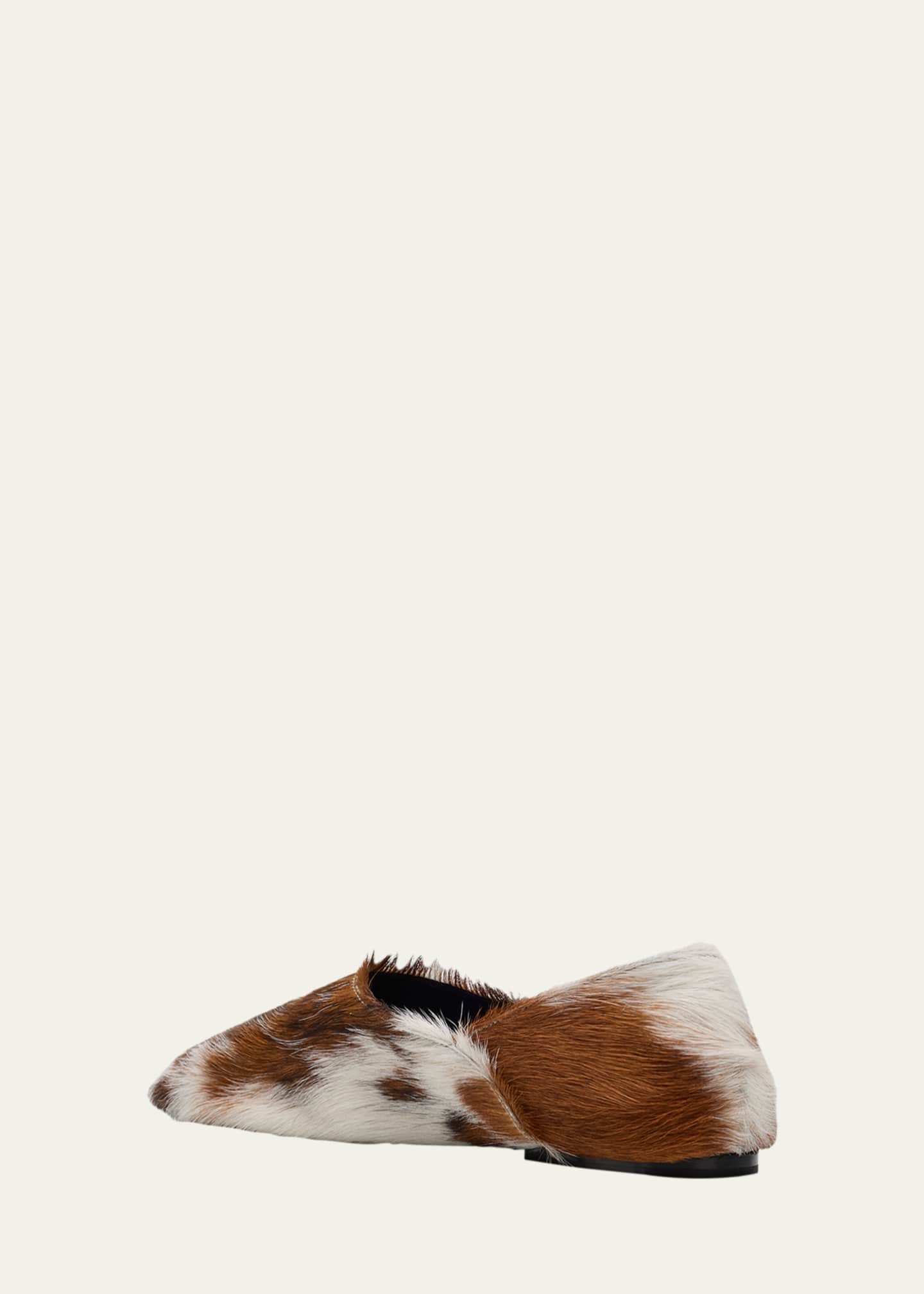 Jil Sander Calf Hair Slipper Loafers Image 4 of 6