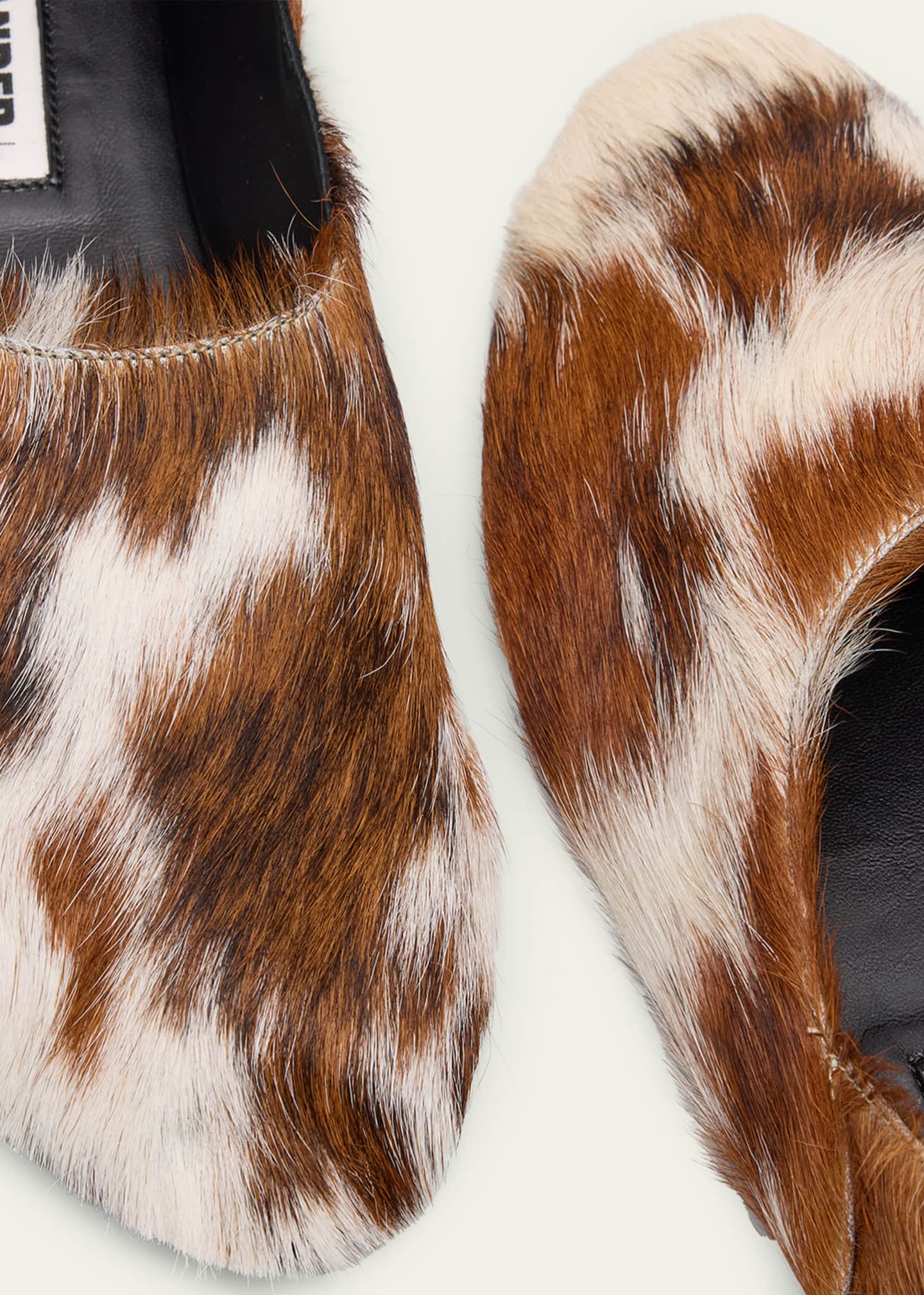 Jil Sander Calf Hair Slipper Loafers Image 6 of 6