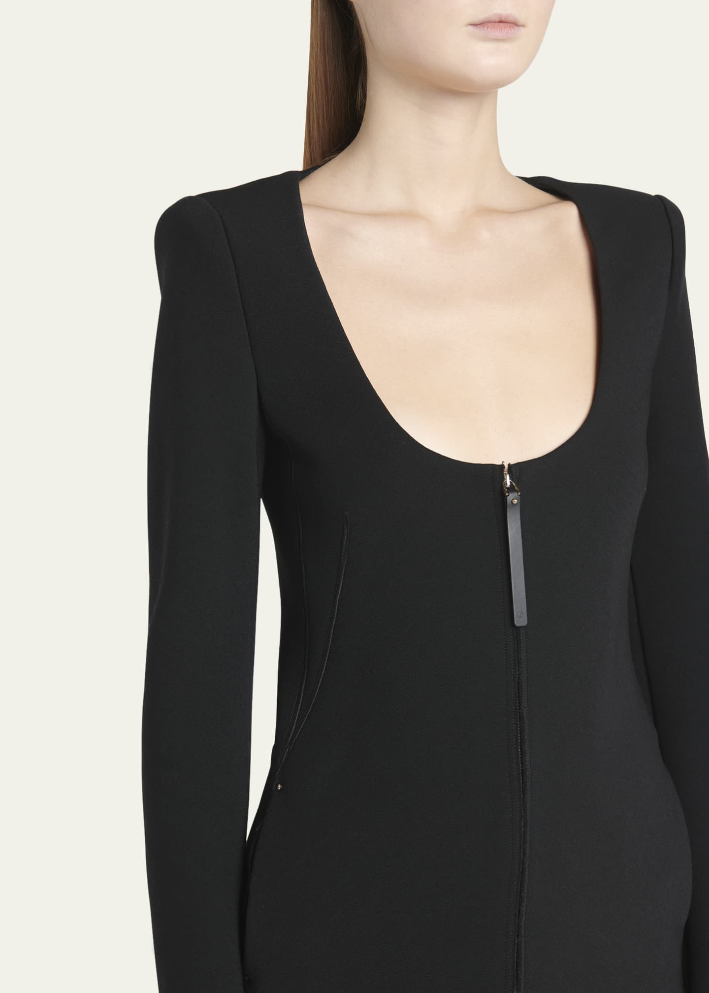 Giorgio Armani Double-Jersey Virgin Wool Zip Jacket Image 5 of 5