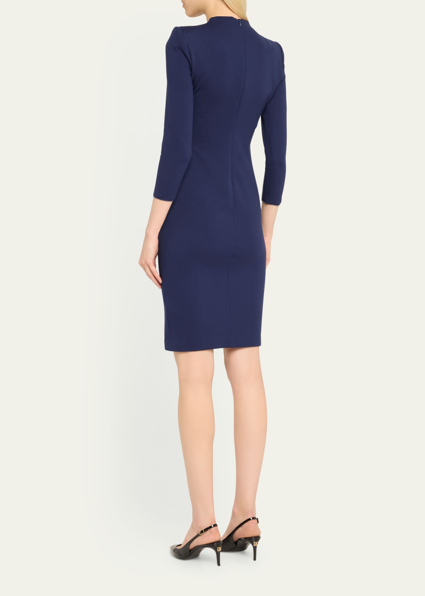 Giorgio Armani Milano Twist-Front Jersey Dress Image 3 of 5