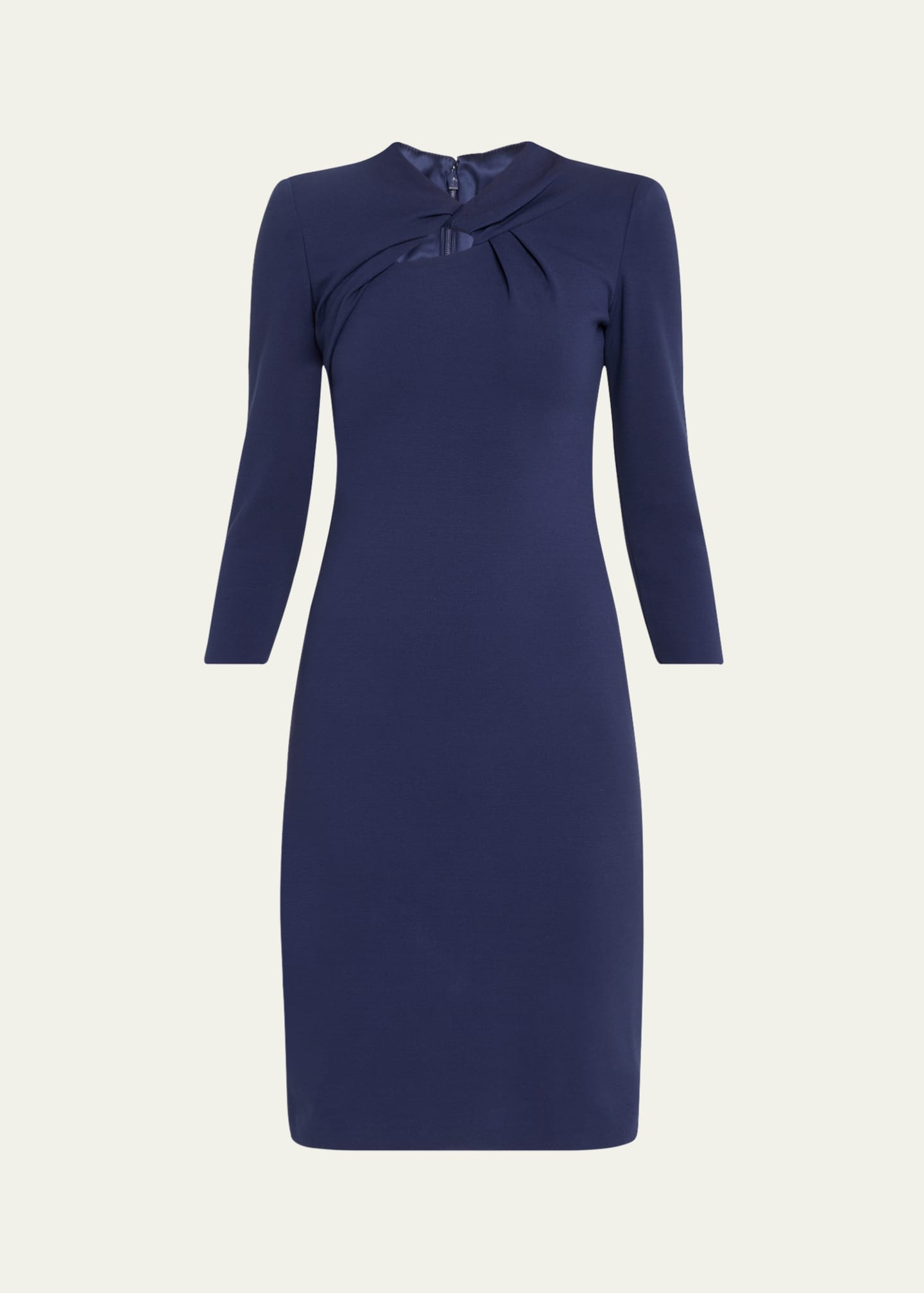 Giorgio Armani Milano Twist-Front Jersey Dress Image 1 of 5