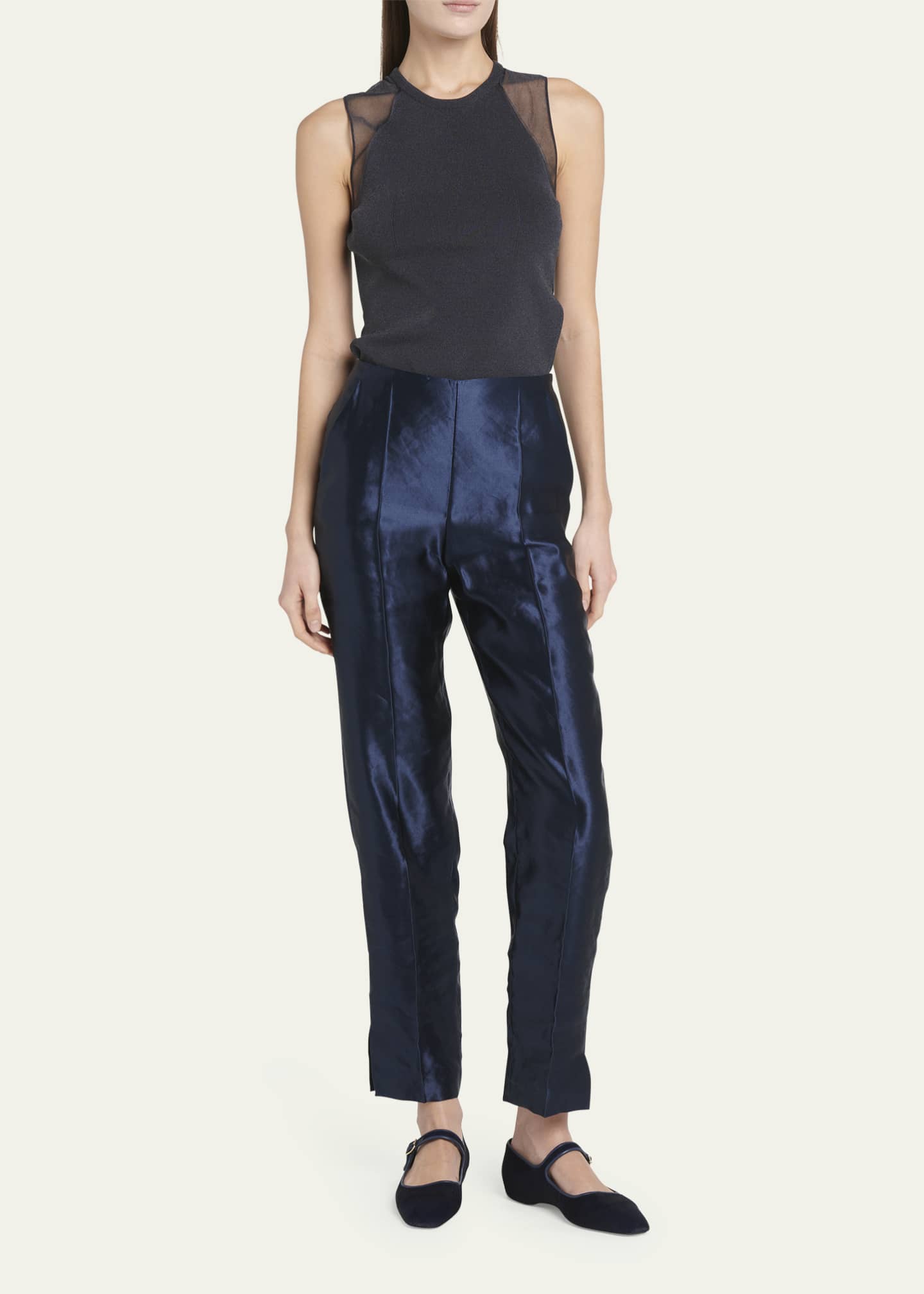 Pre-Owned - Giorgio Armani - Linen Straight Leg Trousers