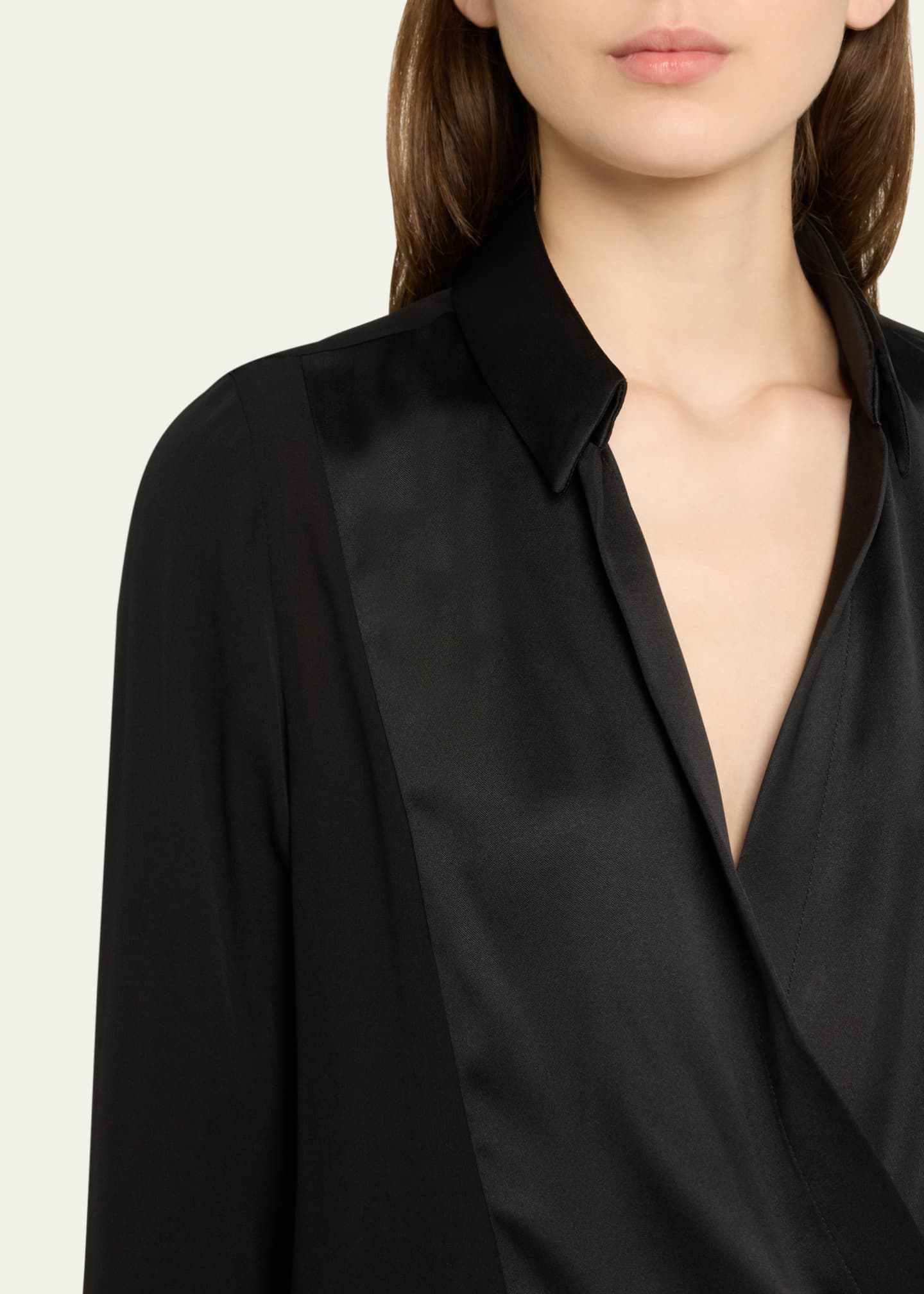 Giorgio Armani Cowl Neck Silk Georgette Blouse Image 5 of 5