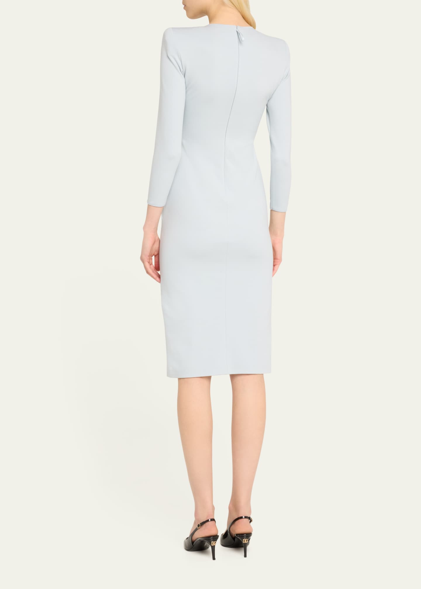 Giorgio Armani Milano Jersey Dress with Gathered Waist Image 3 of 5