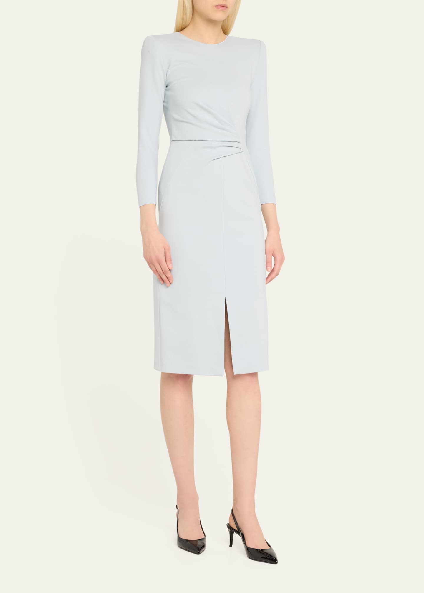 Giorgio Armani Milano Jersey Dress with Gathered Waist Image 4 of 5