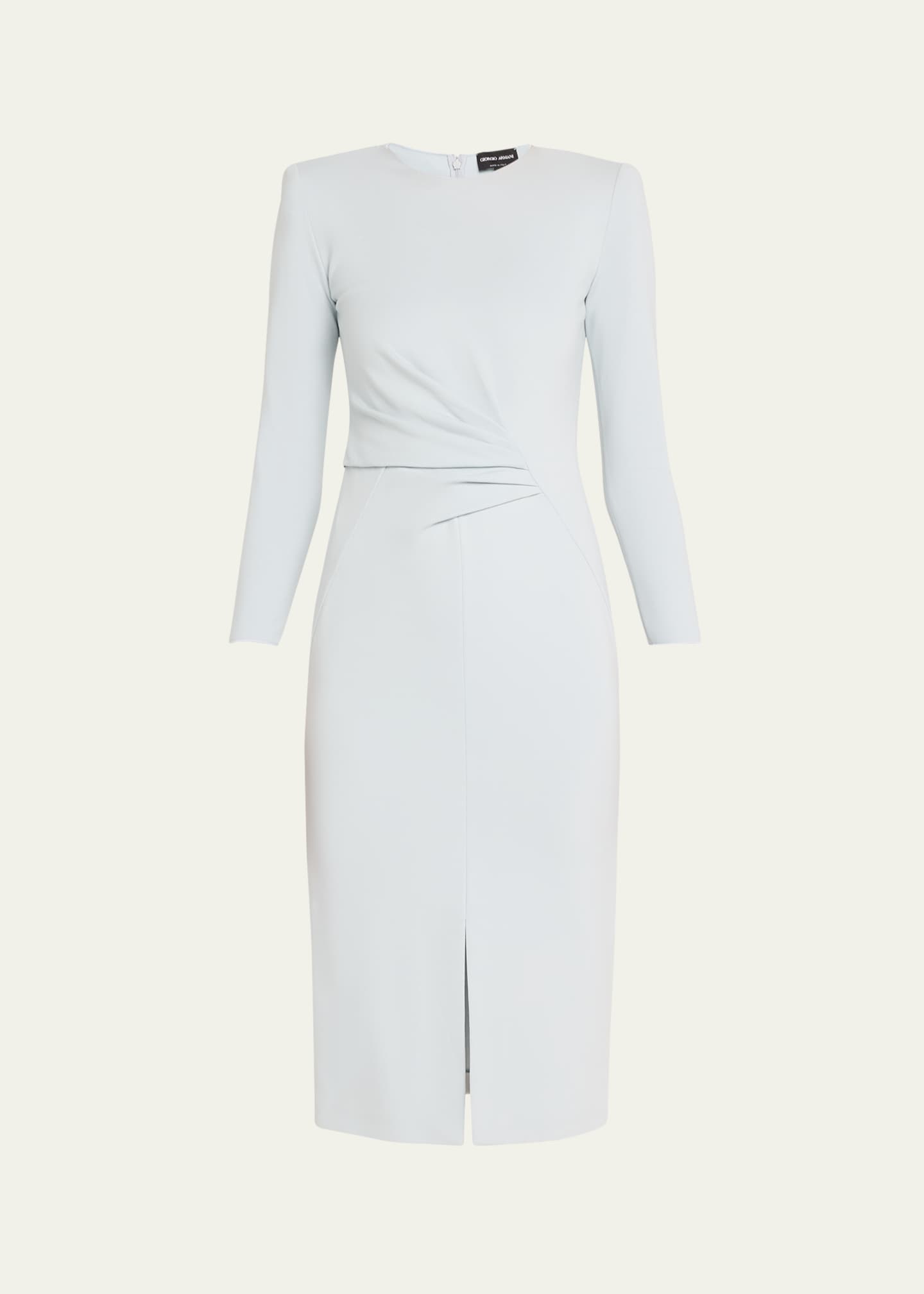 Giorgio Armani Milano Jersey Dress with Gathered Waist Image 1 of 5