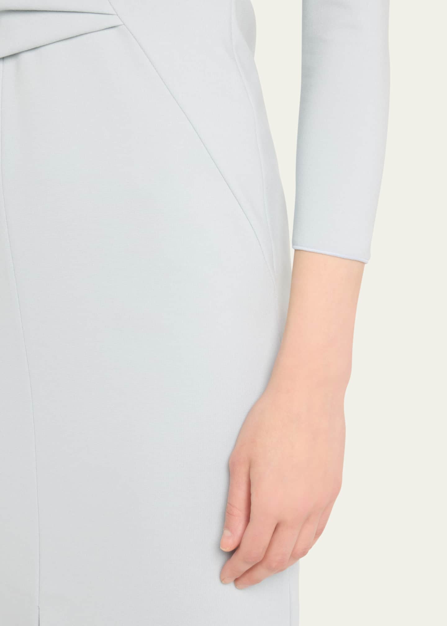 Giorgio Armani Milano Jersey Dress with Gathered Waist Image 5 of 5