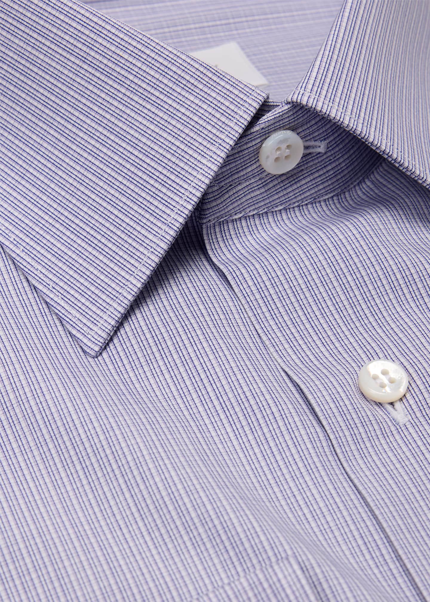 Brioni Men's Cotton Multi-Stripe Dress Shirt Image 2 of 2
