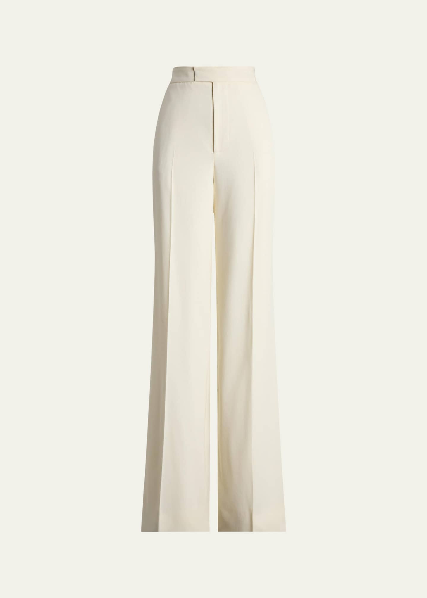 Ralph Lauren Collection Modern Wool Wide-Leg Trousers Image 1 of 5