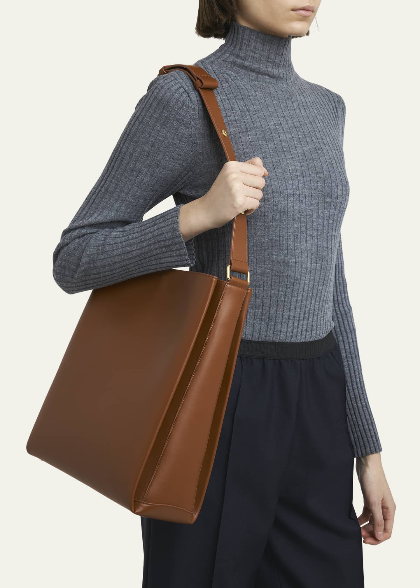 Plan C Shopper Leather Tote Bag Image 2 of 5