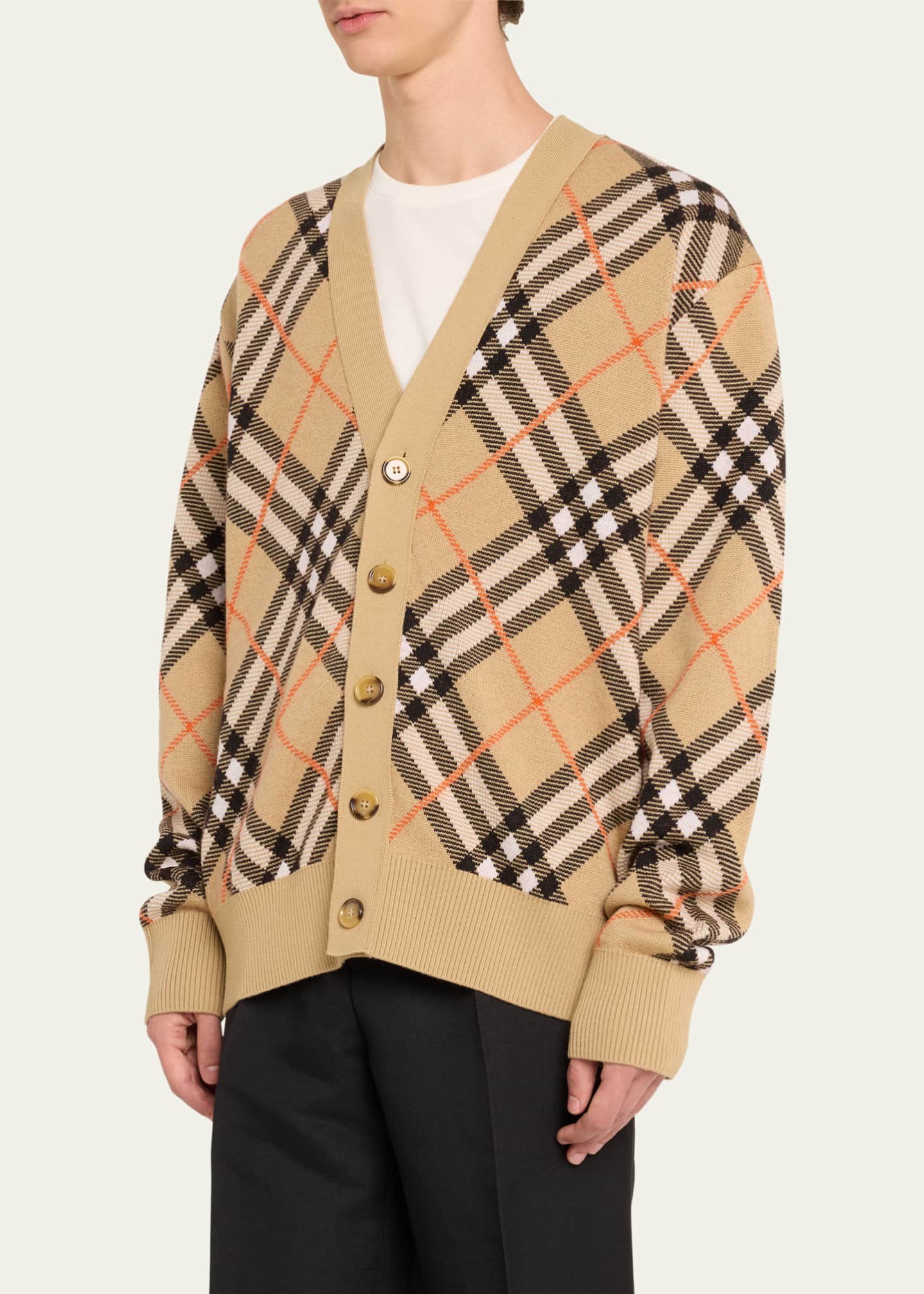 Burberry long cardigan sales