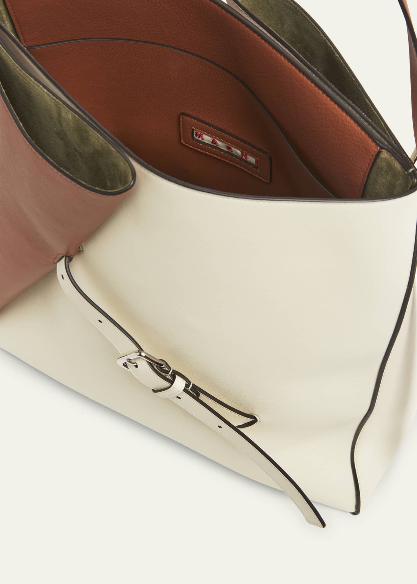 Marni two tone leather shoulder bag on sale